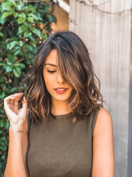 Wavy Lob Haircuts