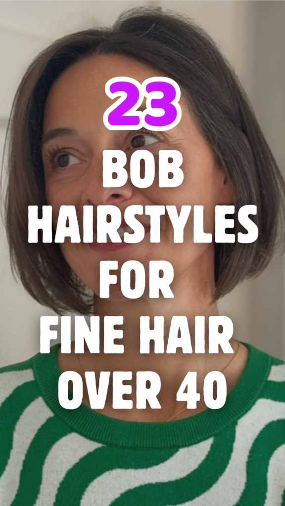 Bob Hairstyles for Fine Hair for Women Over 40