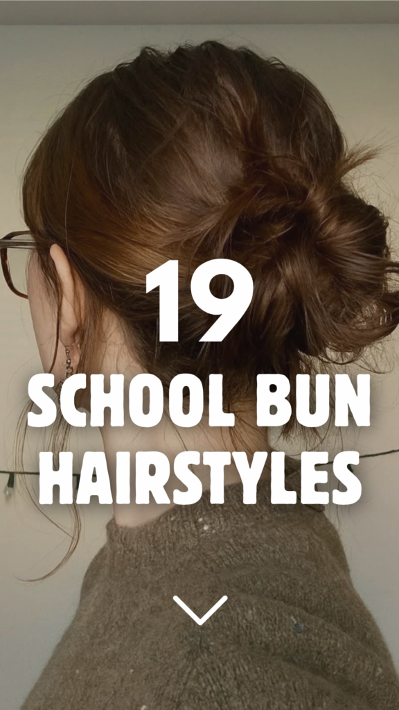 School Bun Hairstyles