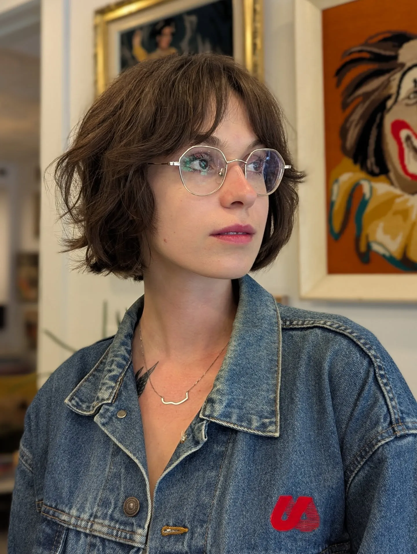 wavy French bob with curtain fringe and soft face-framing bends