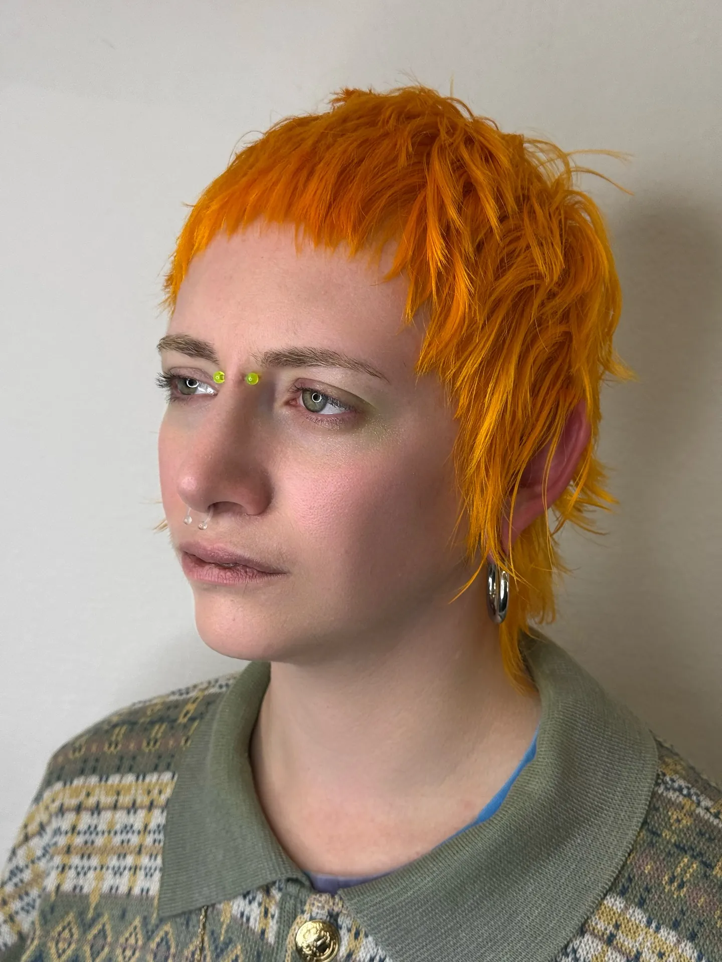 Shaggy pixie mullet with micro fringe
