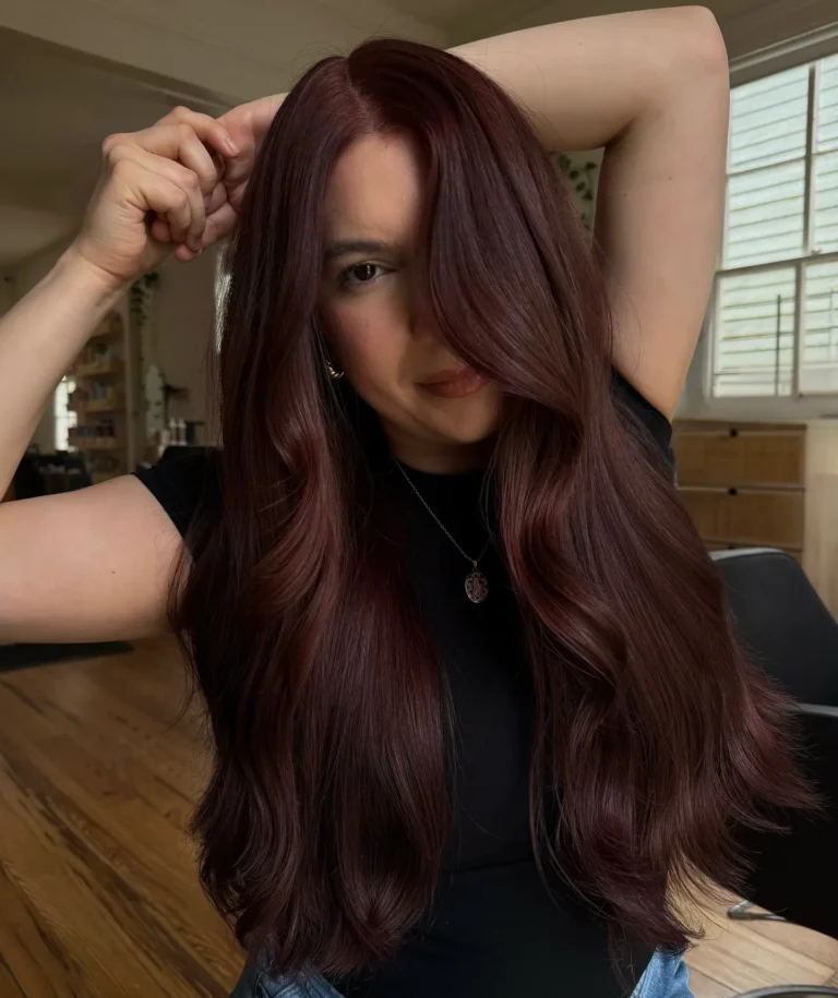 Chocolate Cherry Hair Color Ideas