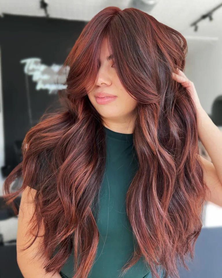 Copper Balayage Fall Hair