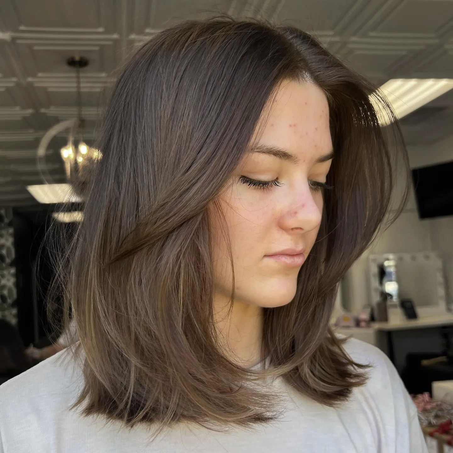 Medium center-part layers with soft movement