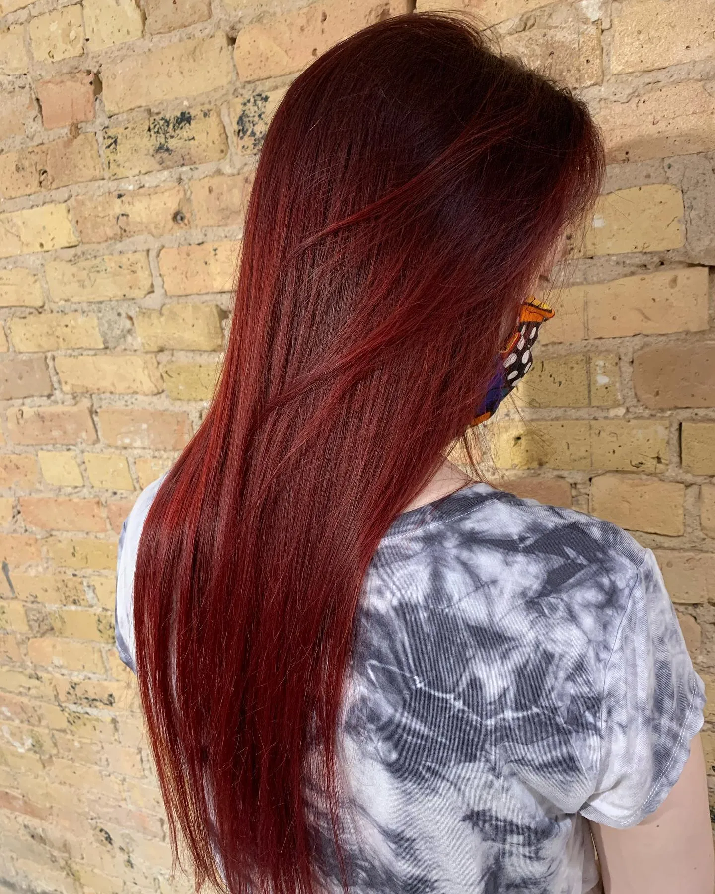 Soft burgundy soft waves