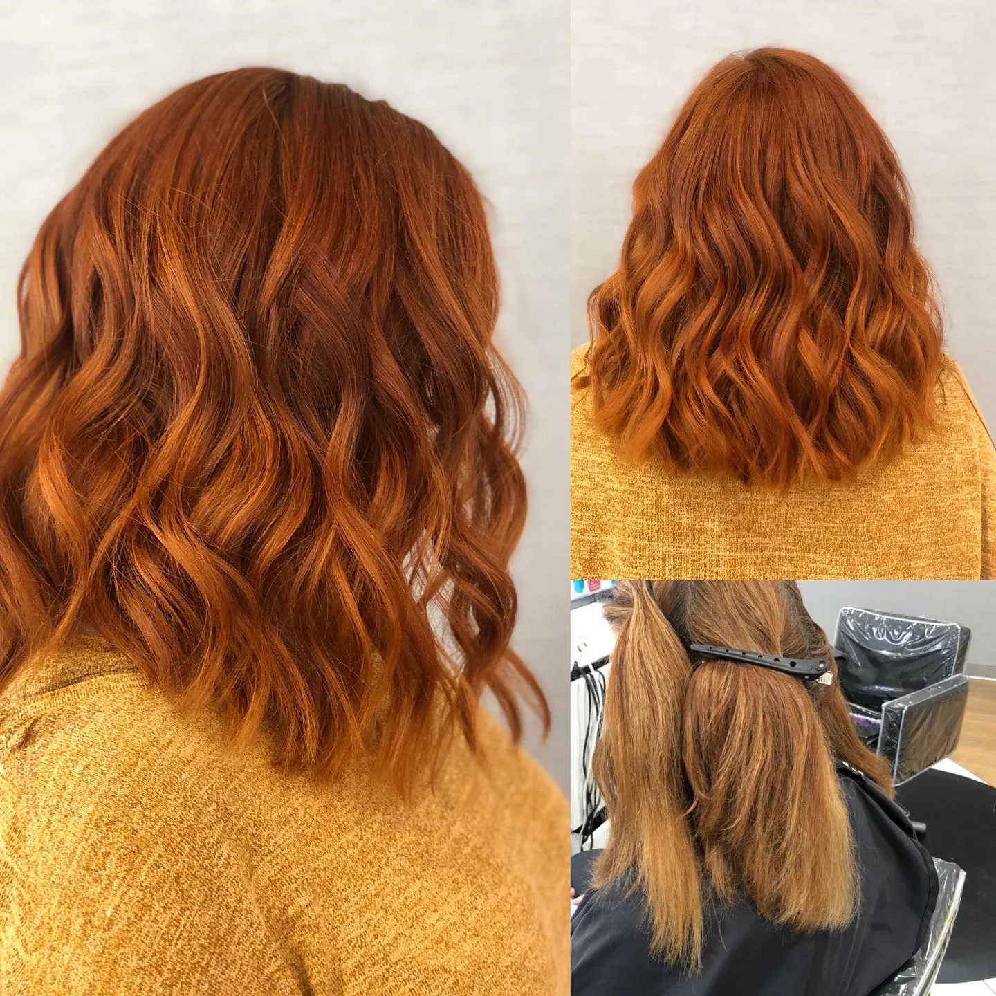 Warm red soft waves