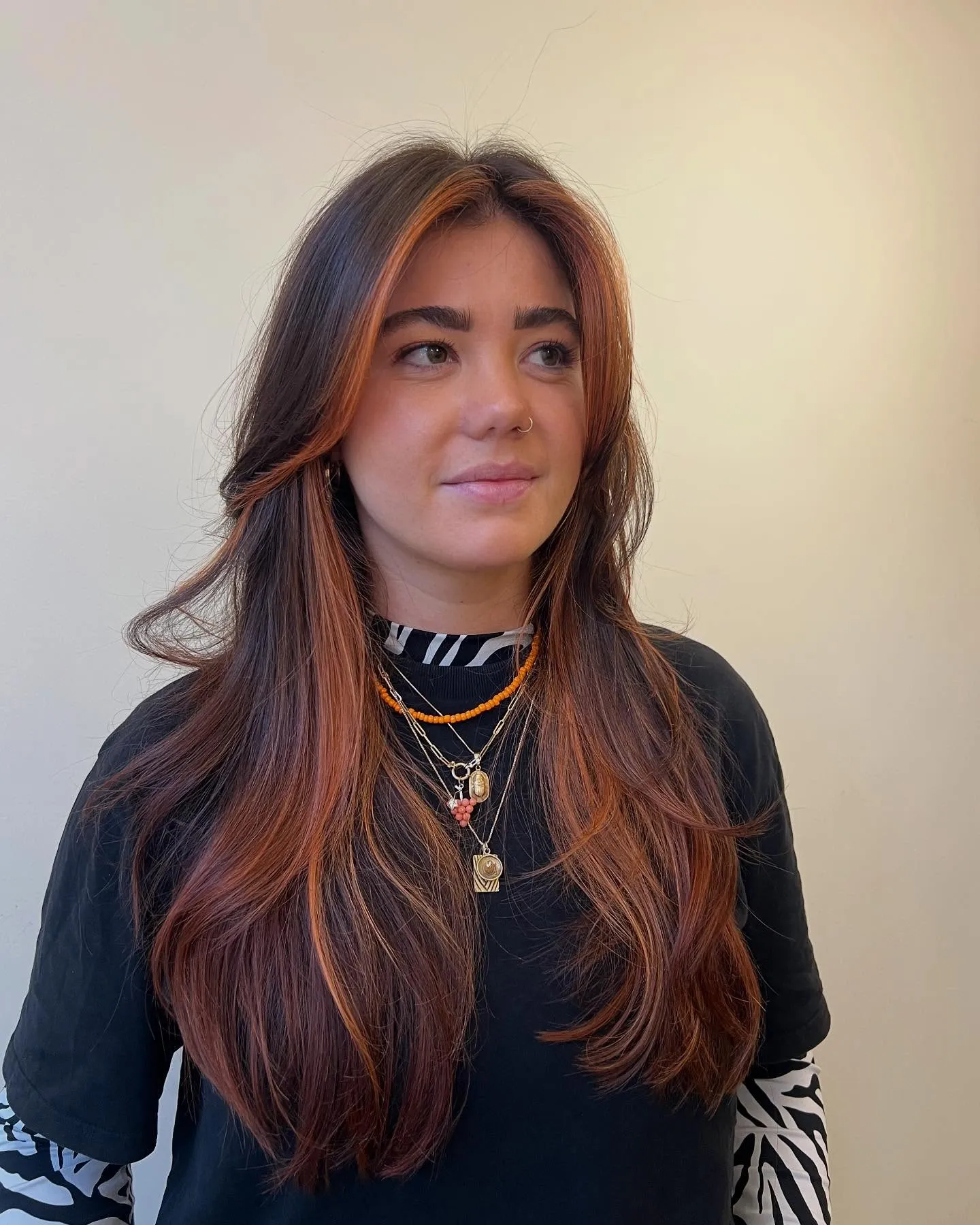 Long rich toned soft waves