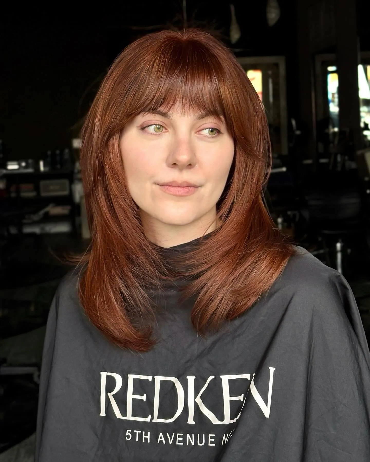 Long layers with soft face framing