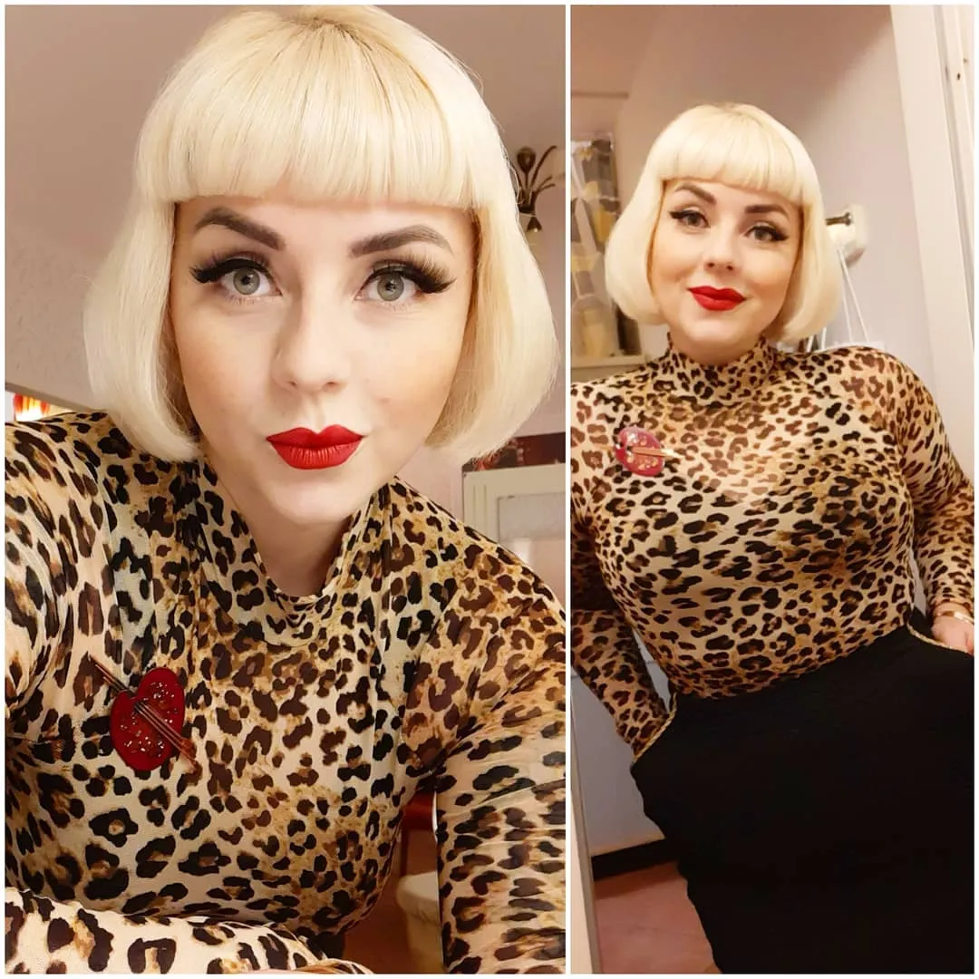 Blunt pageboy bob with micro fringe