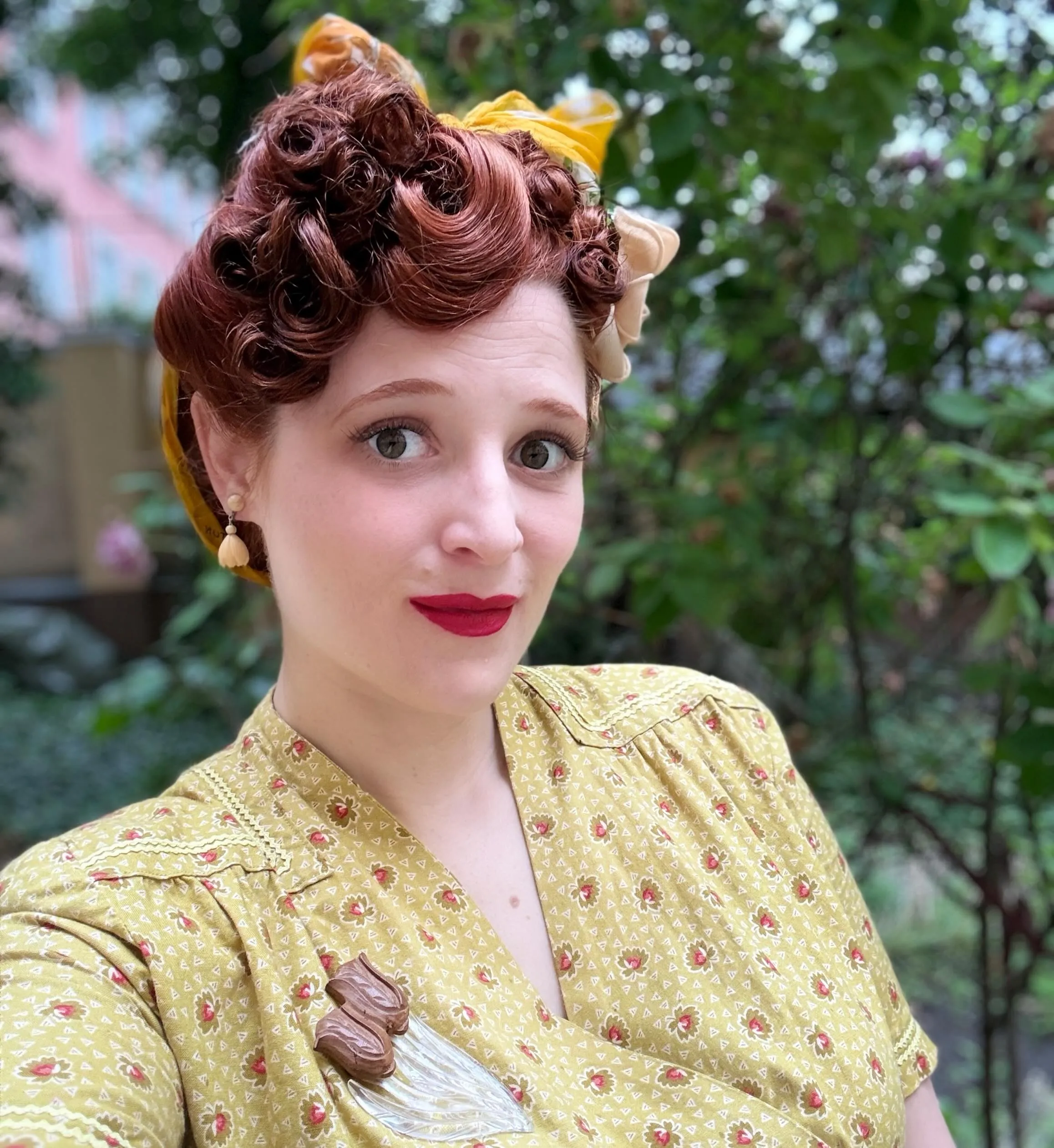 Floral Roll Updo