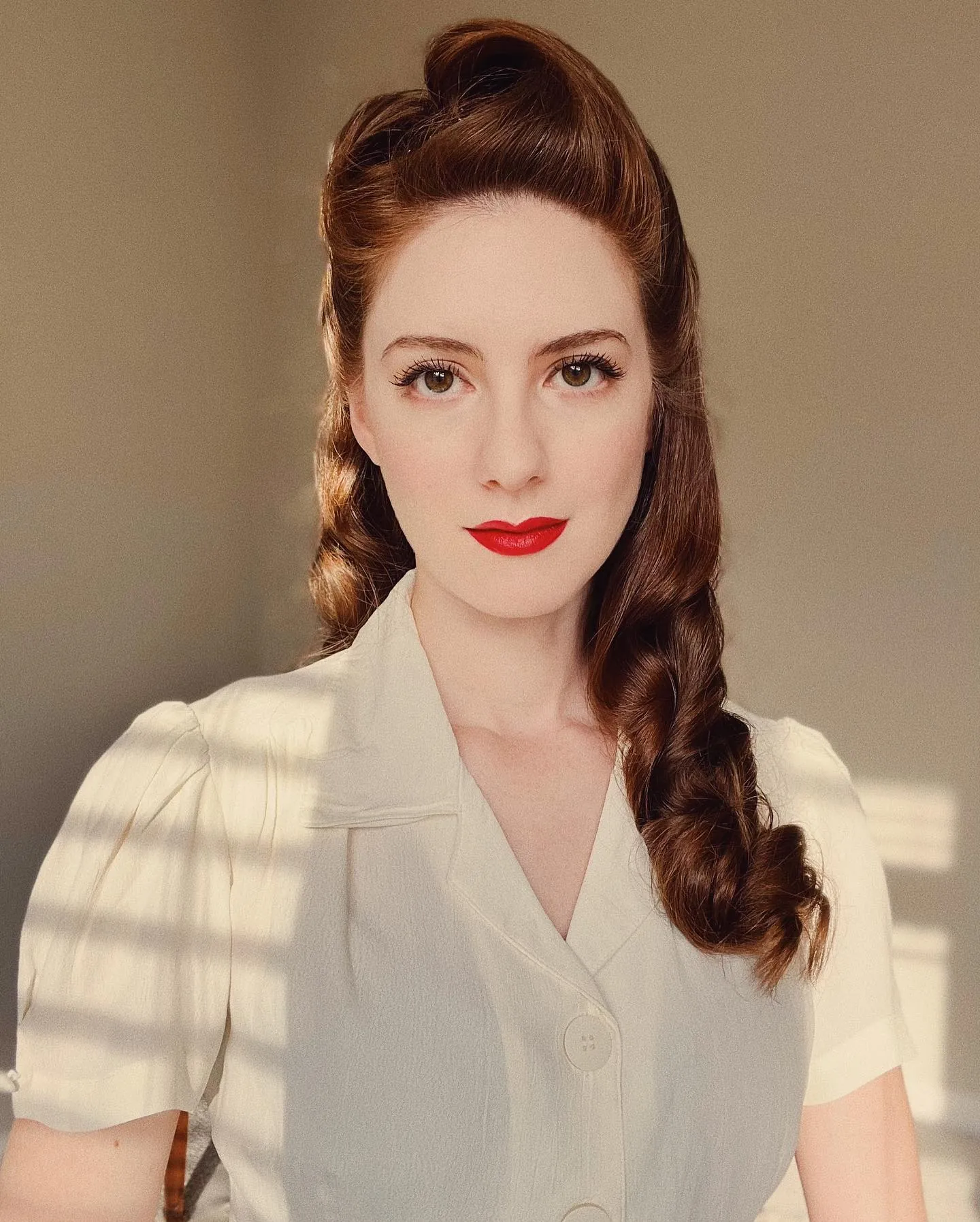 Pompadour Side Braid