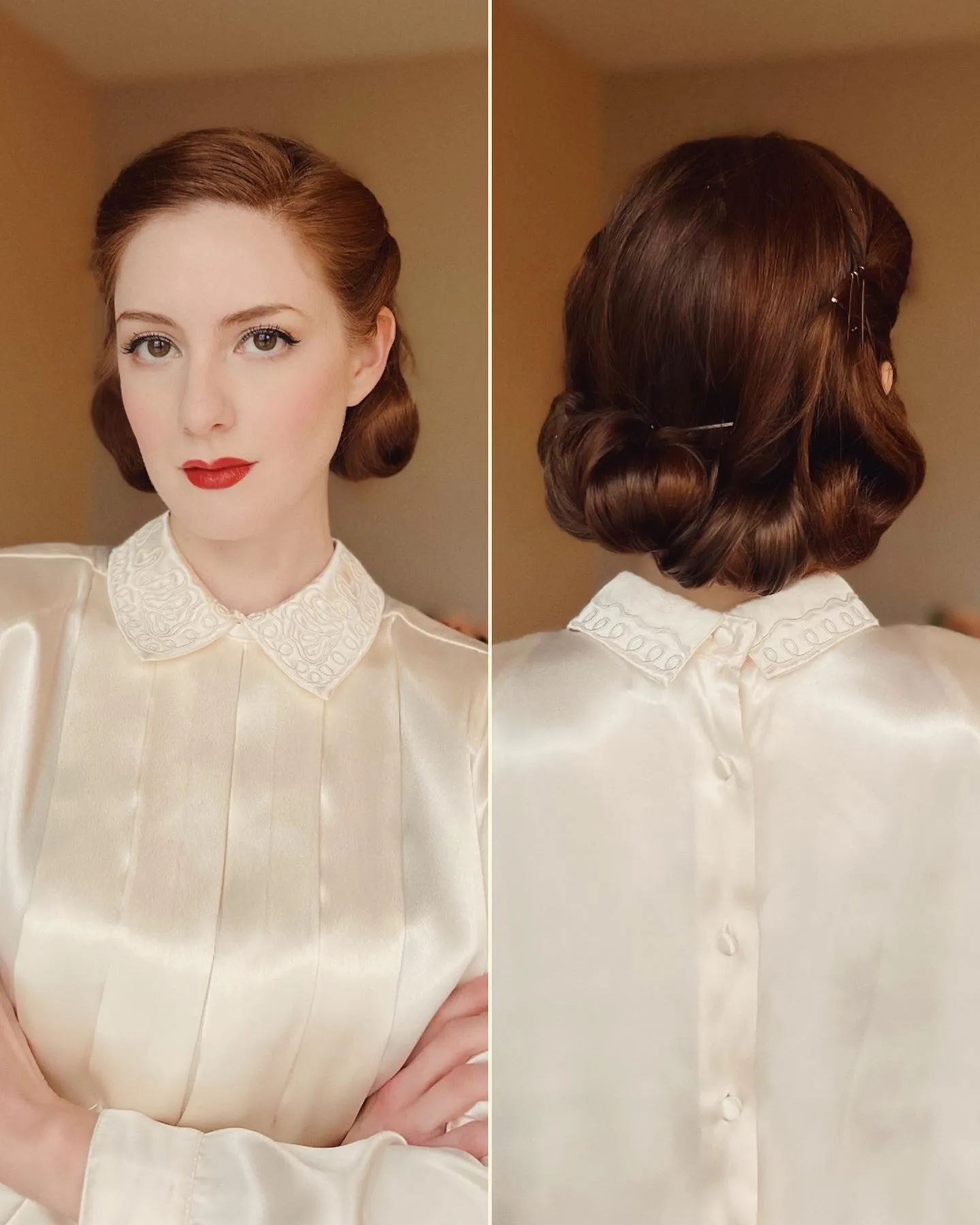 Low Rolled Chignon