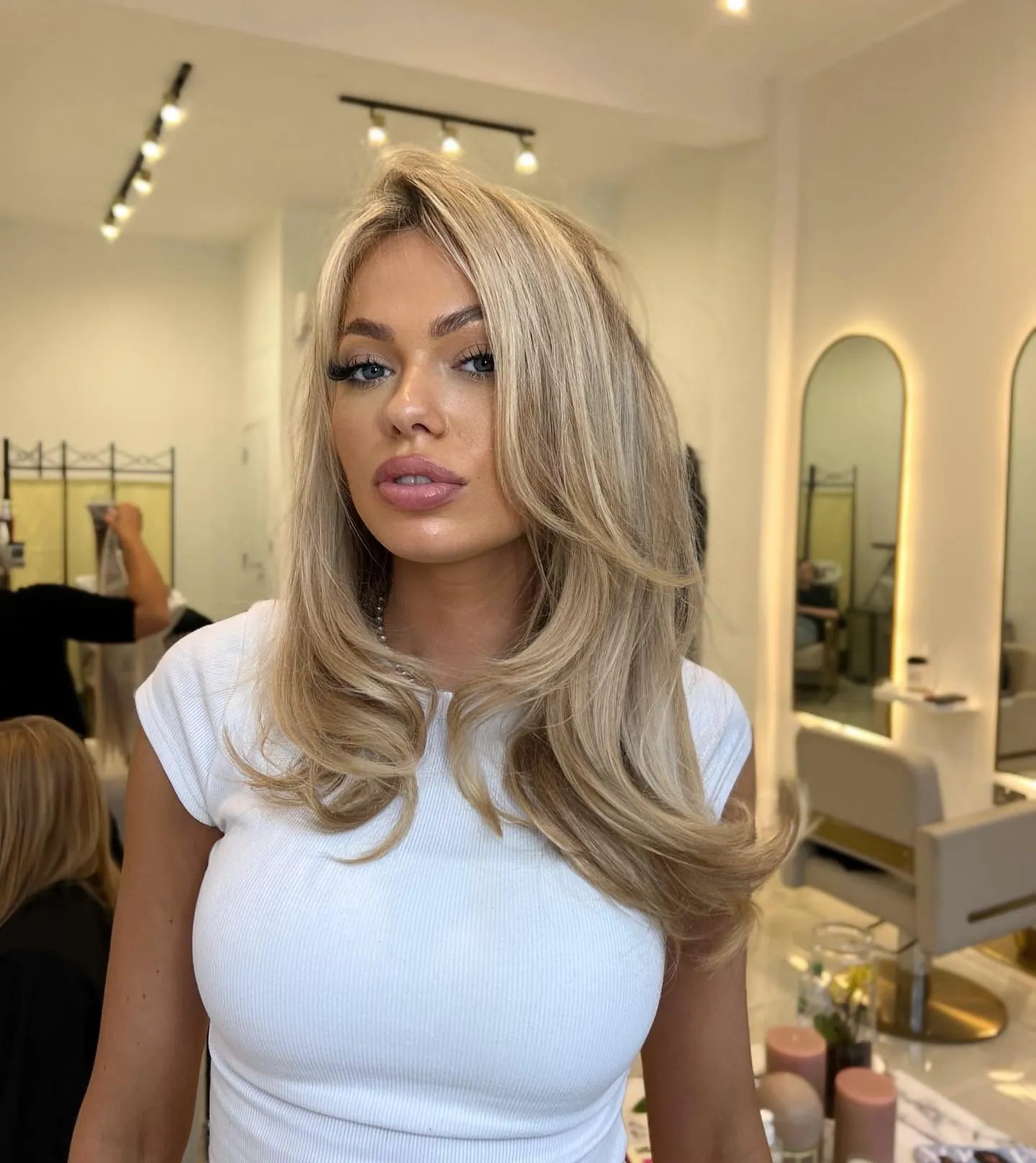 Beige Blonde Layers