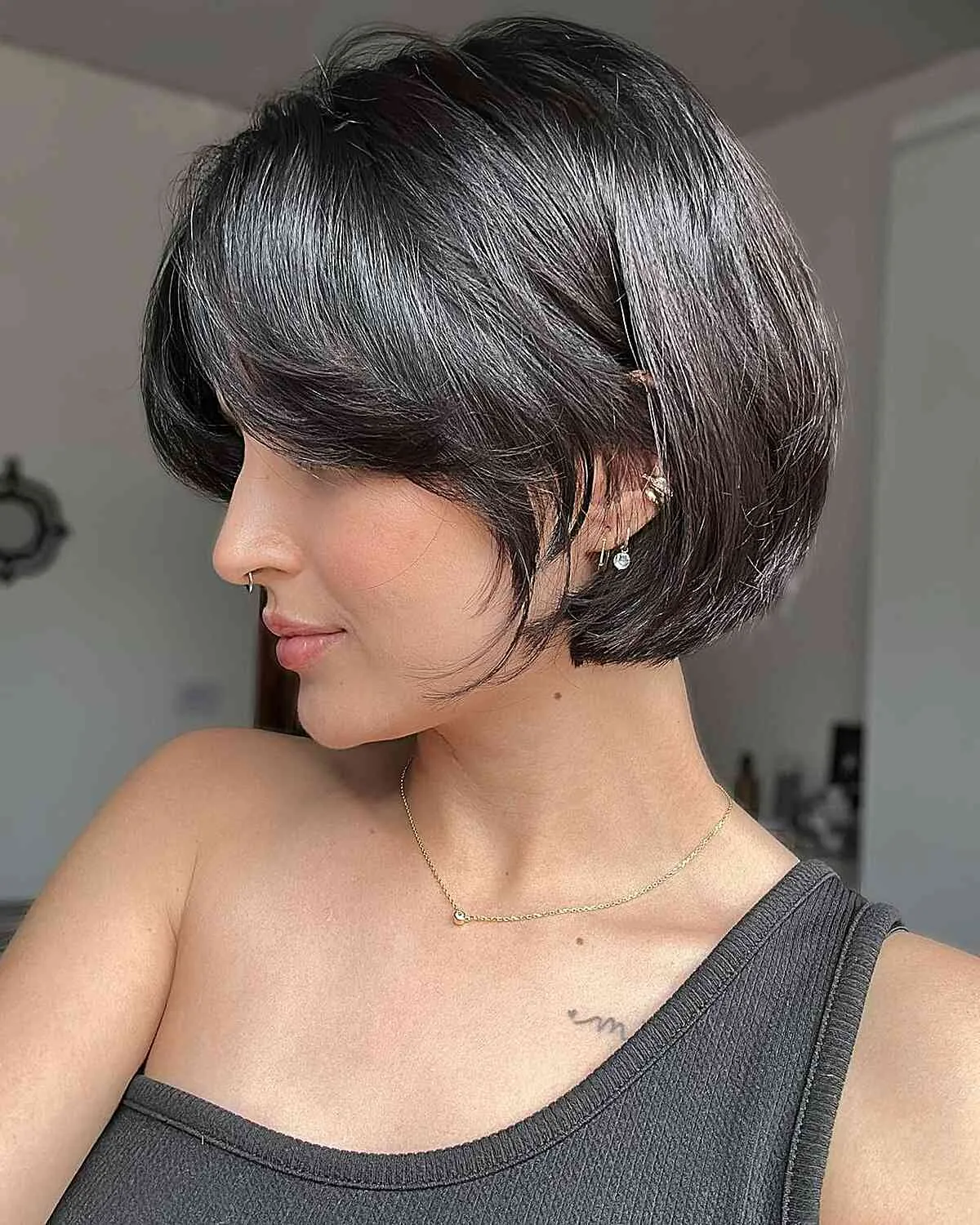 Layered Side-Part Bob