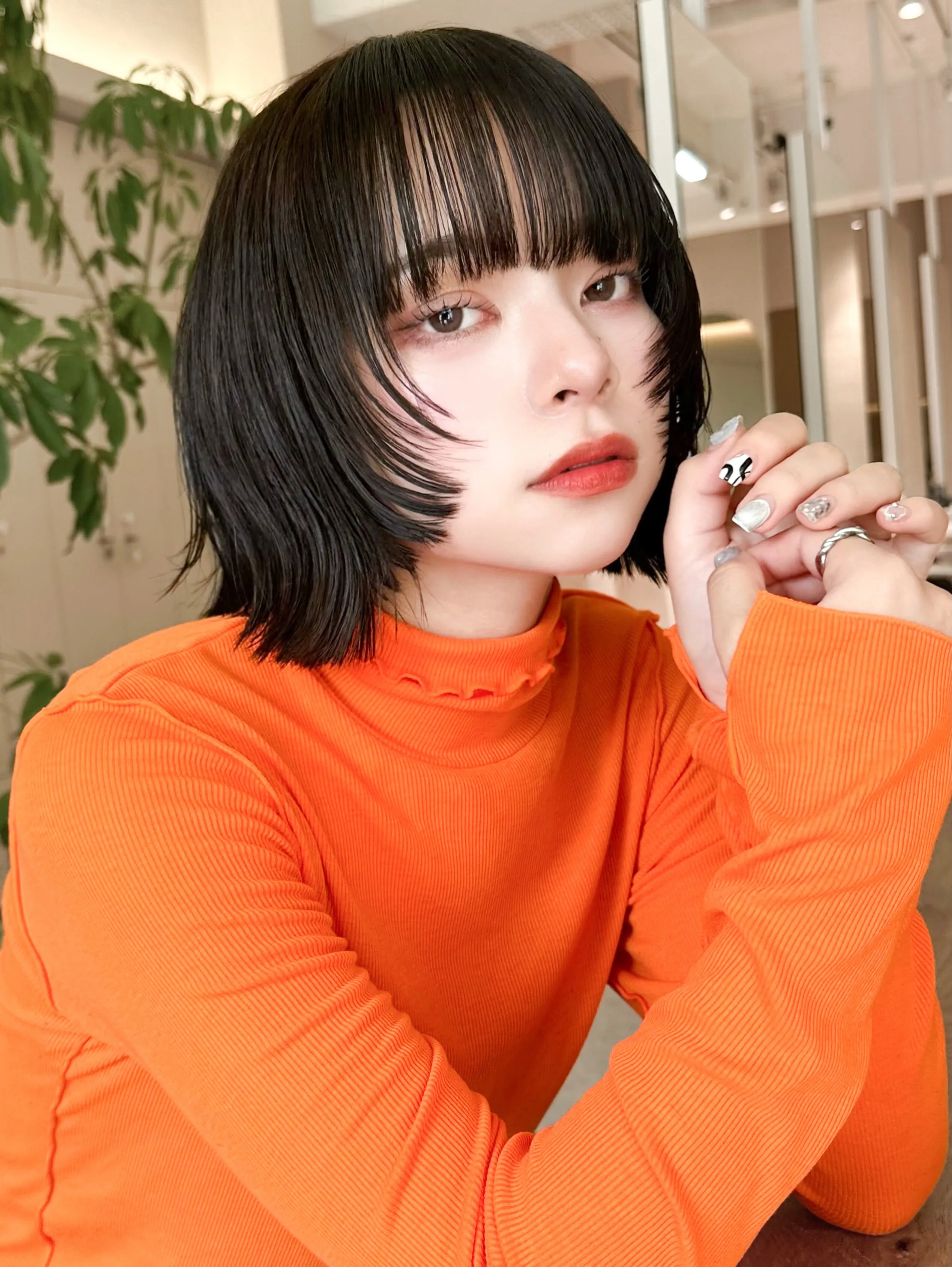 Choppy Bob With Bangs