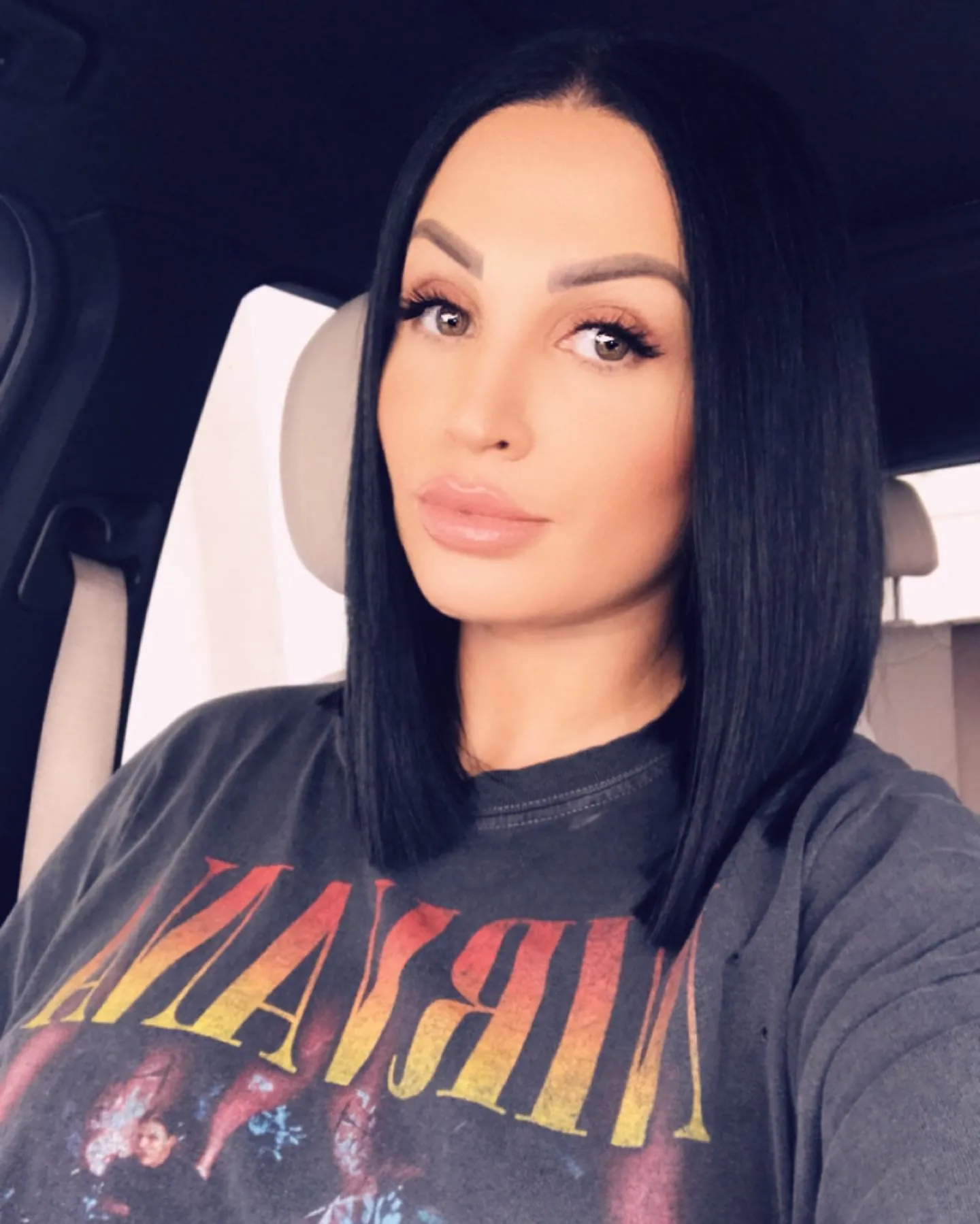 Sleek Middle-Part Bob