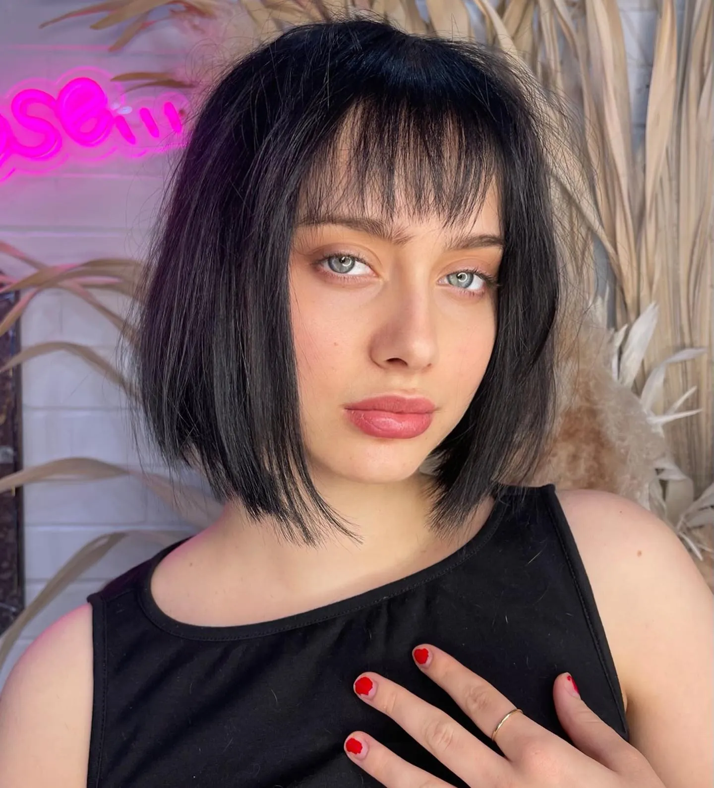 Wispy Fringe Bob