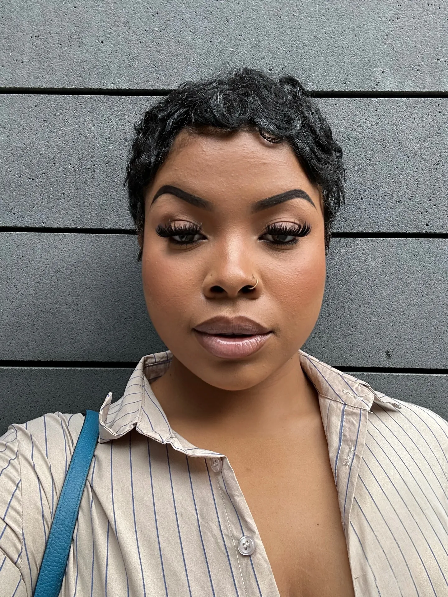 soft curled pixie haircut