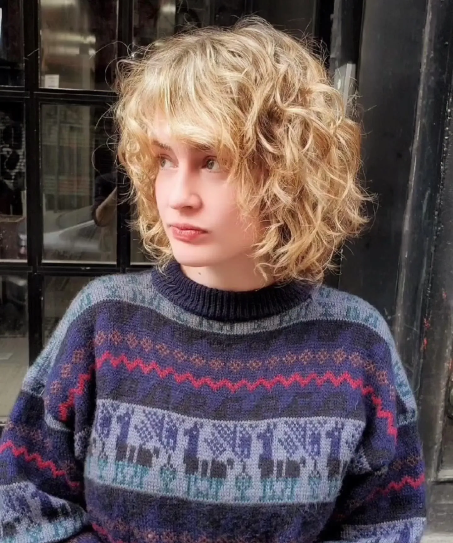 Tousled Curly Bob