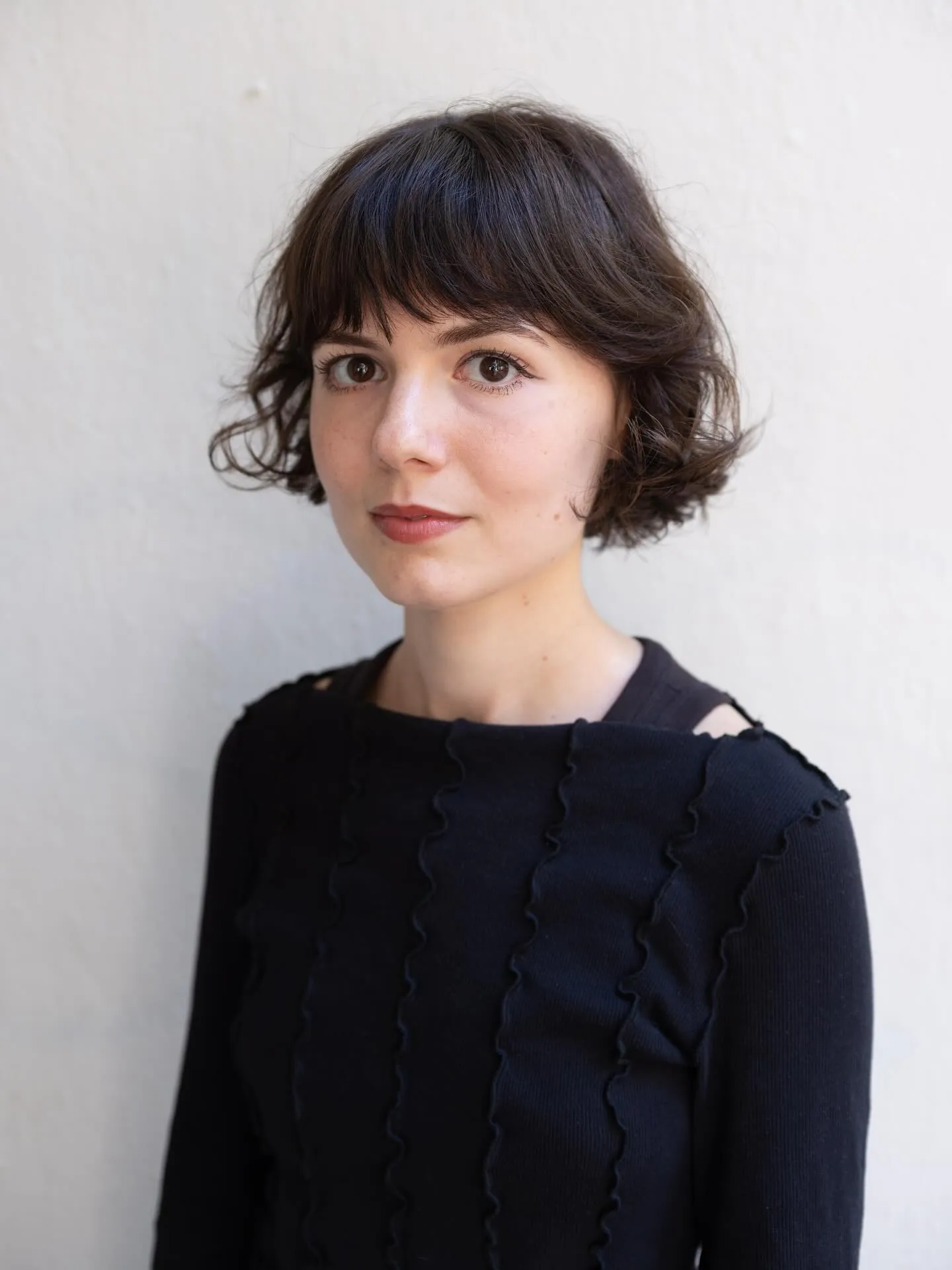 Tucked Wavy Bob
