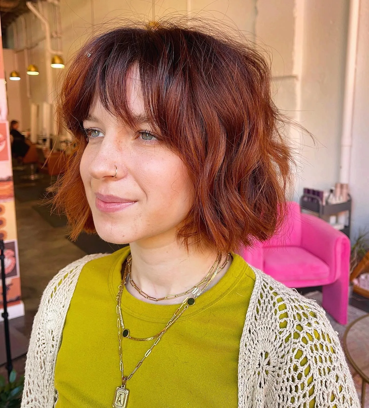 Tousled Copper Bob
