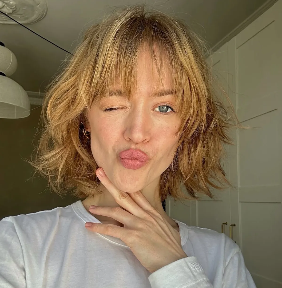 Tousled Blonde Bob