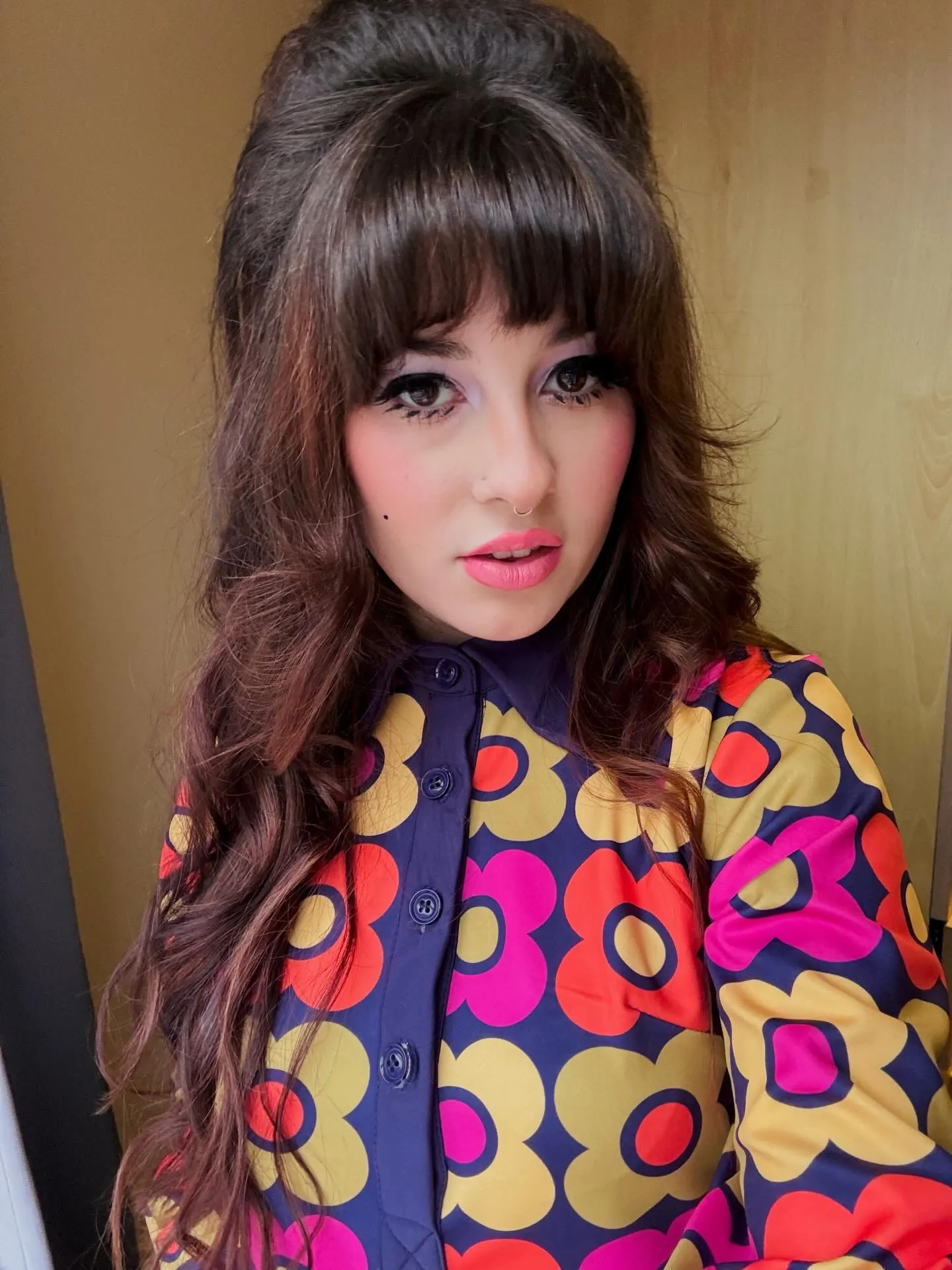 Smooth Bouffant hairstyle
