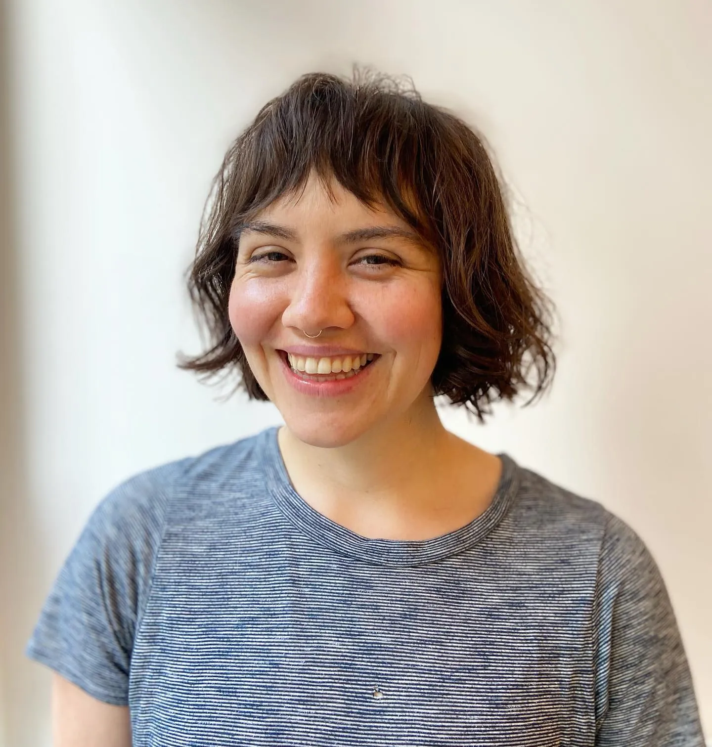 wavy box bob haircut
