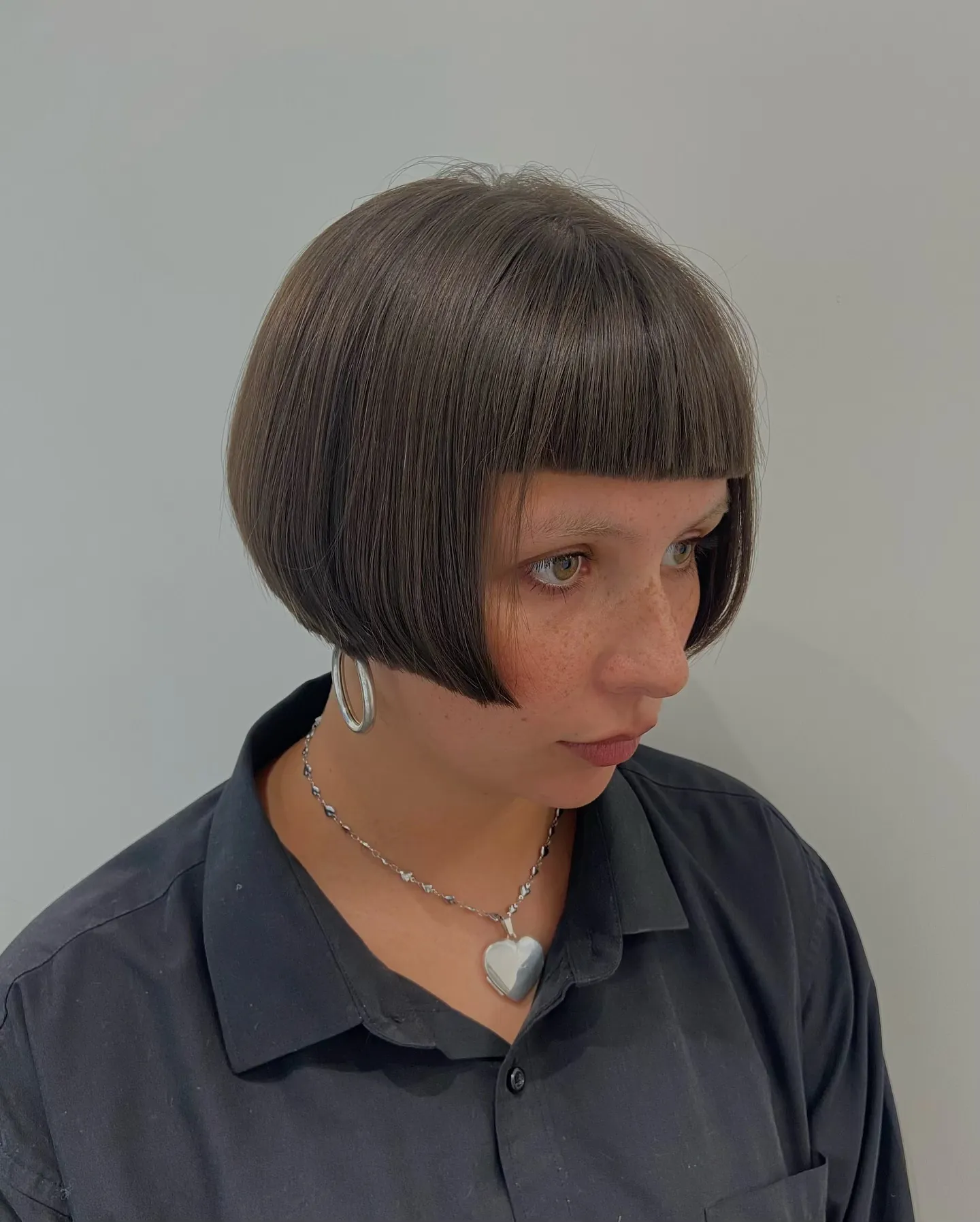 rounded blunt bob haircut