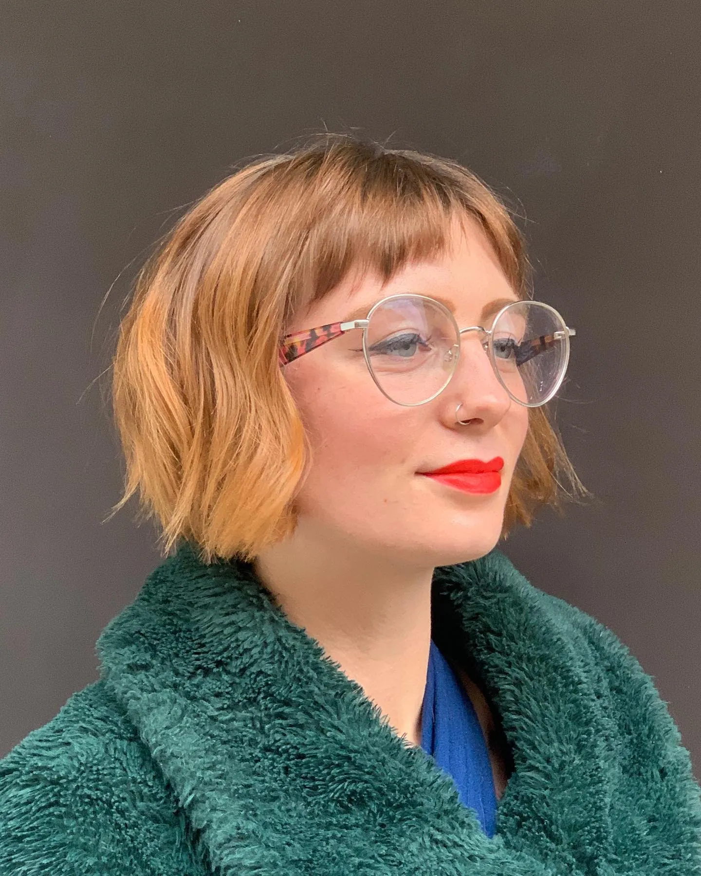 choppy fringe bob haircut