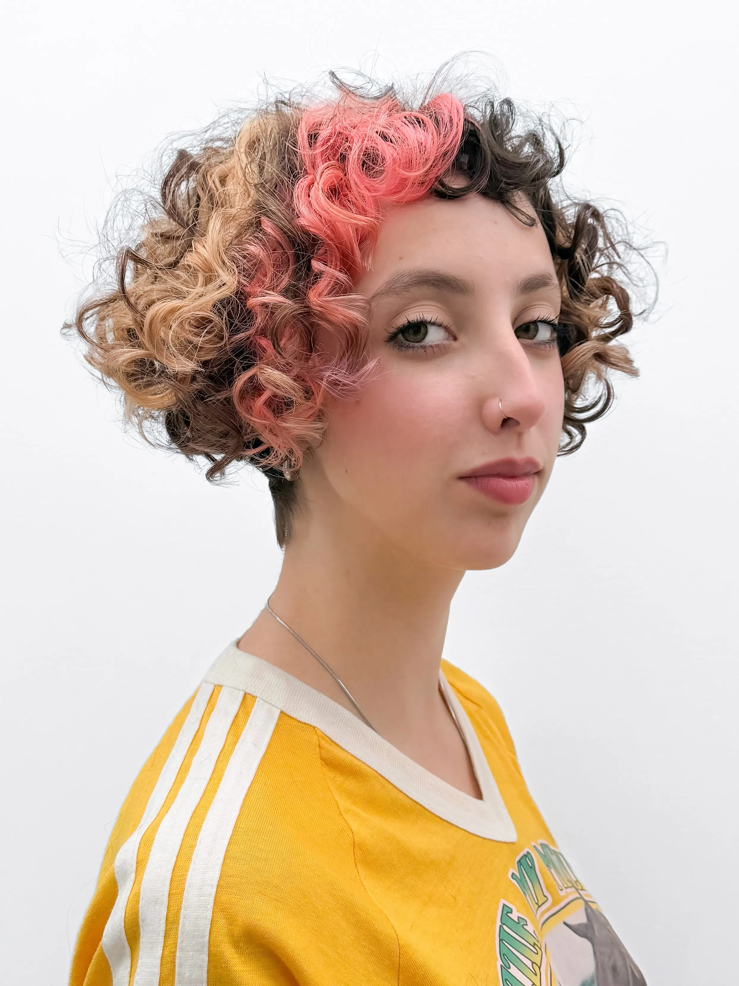 curly box bob haircut