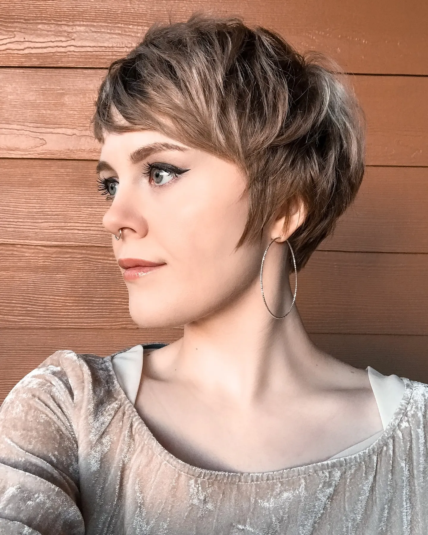 feathered pixie haircut