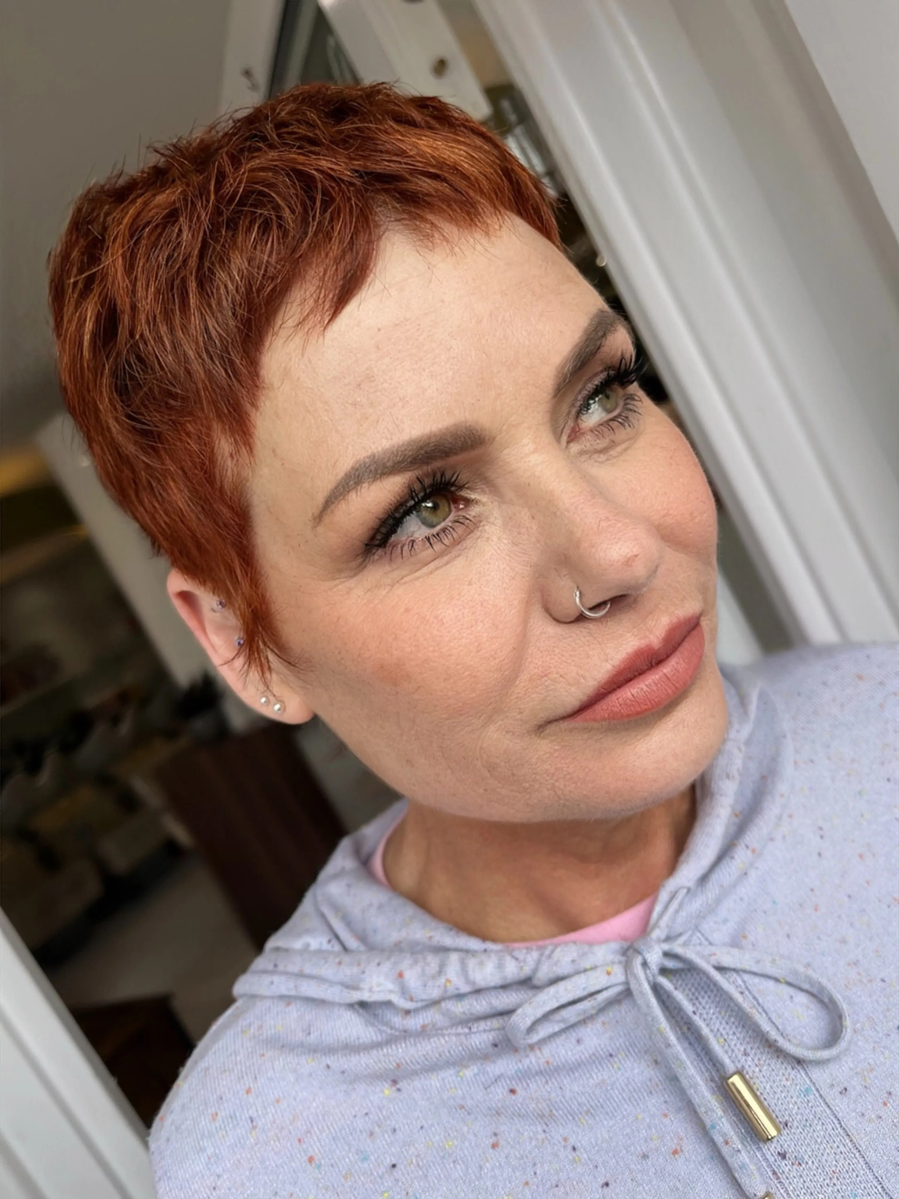 textured tapered pixie haircut