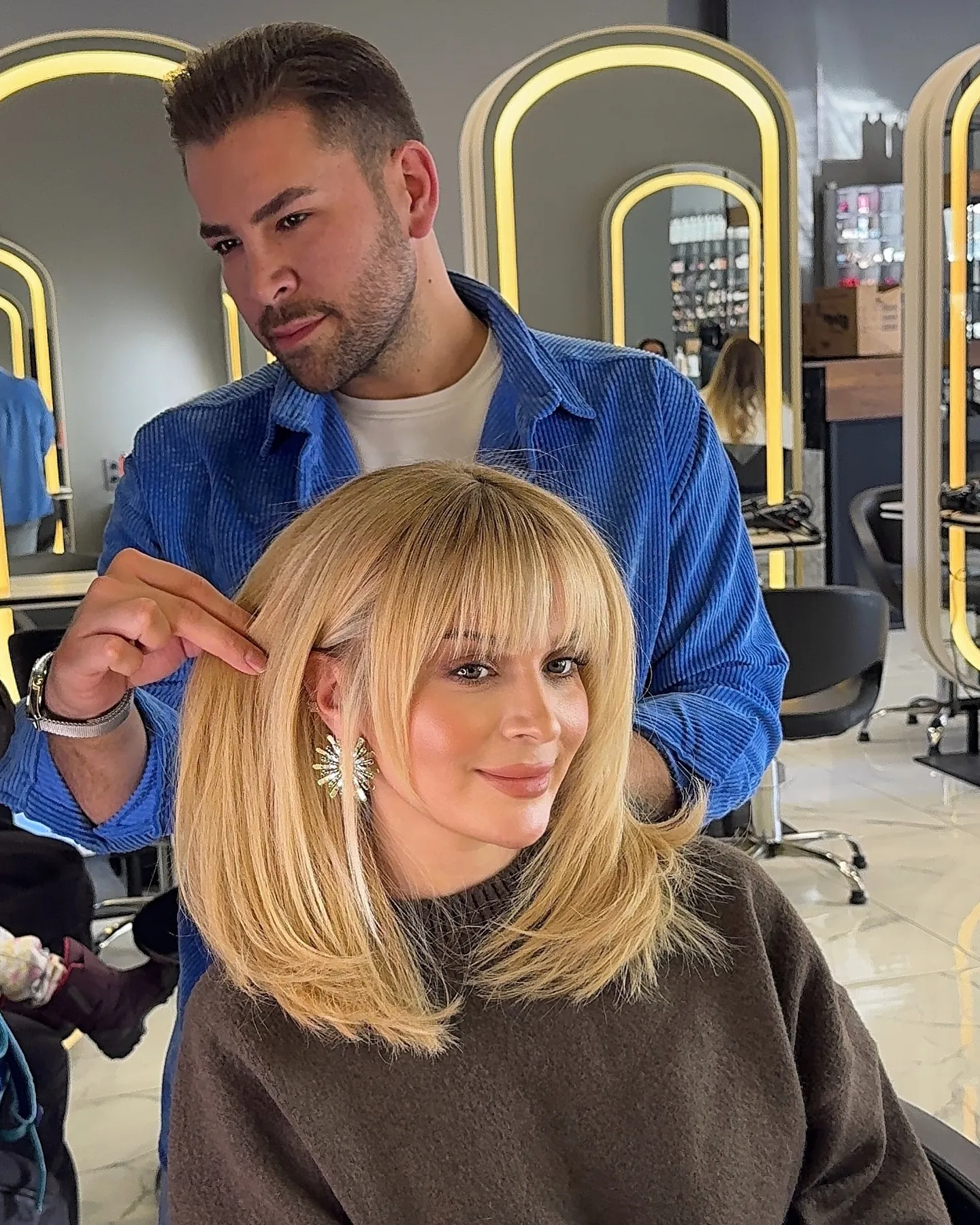 Textured Bangs hairstyle