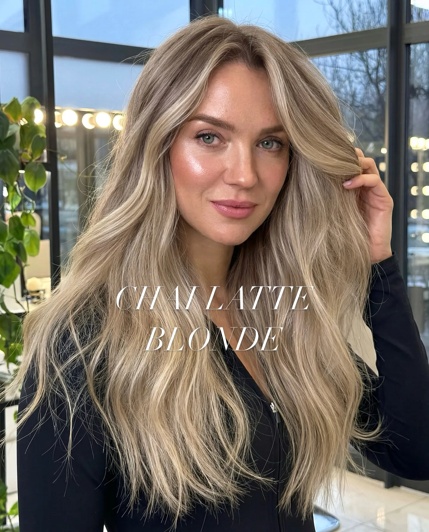 Airy long blonde layers with soft neutral depth