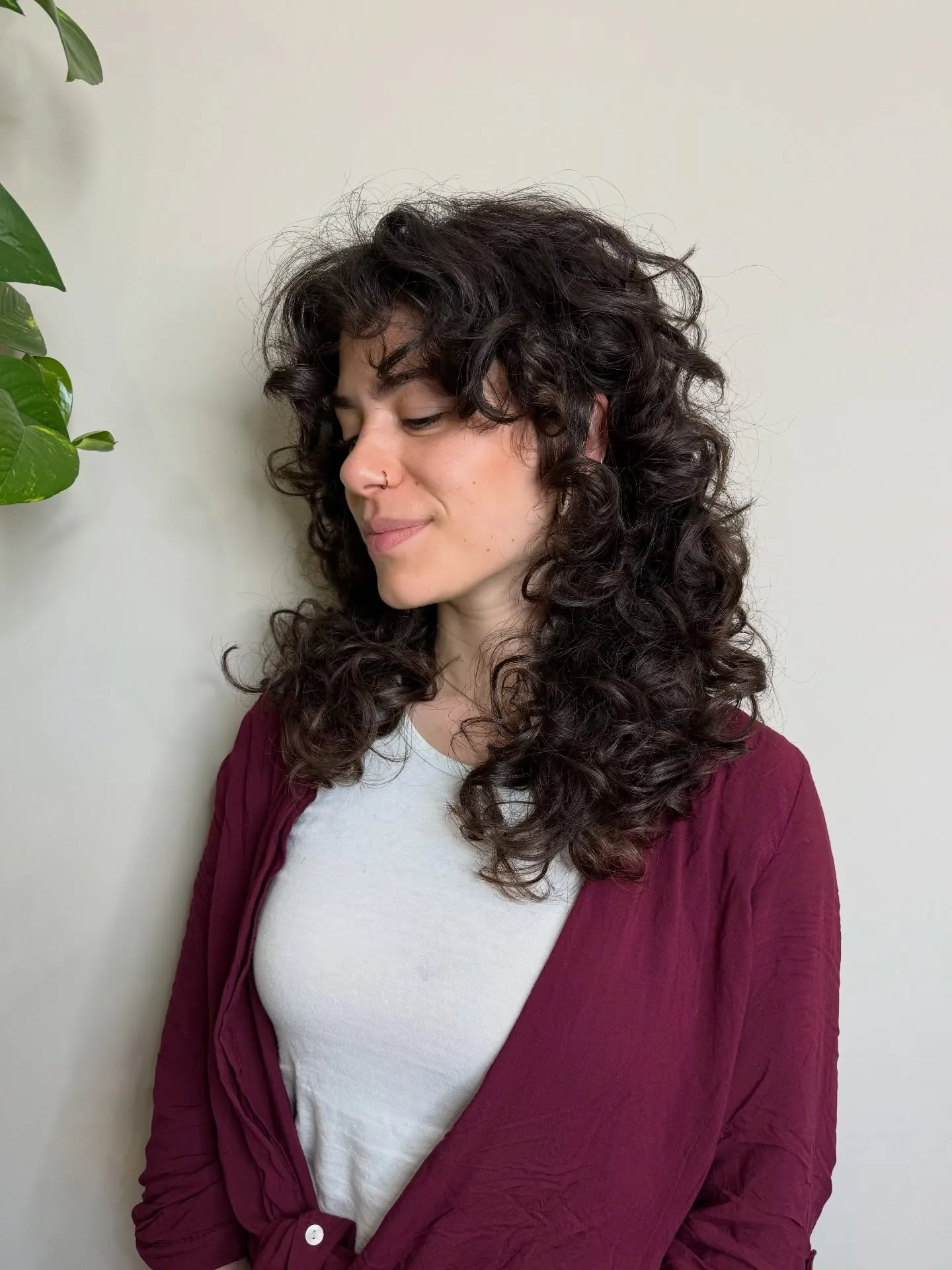Curly Mullet hairstyle