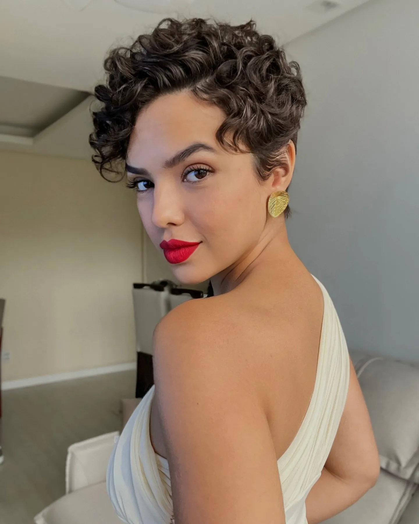 Curly Pixie hairstyle
