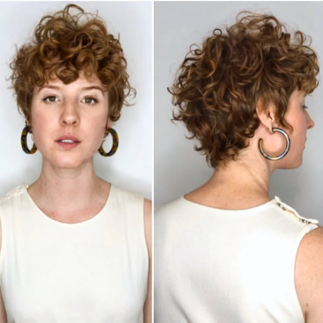 Curly Pixie hairstyle