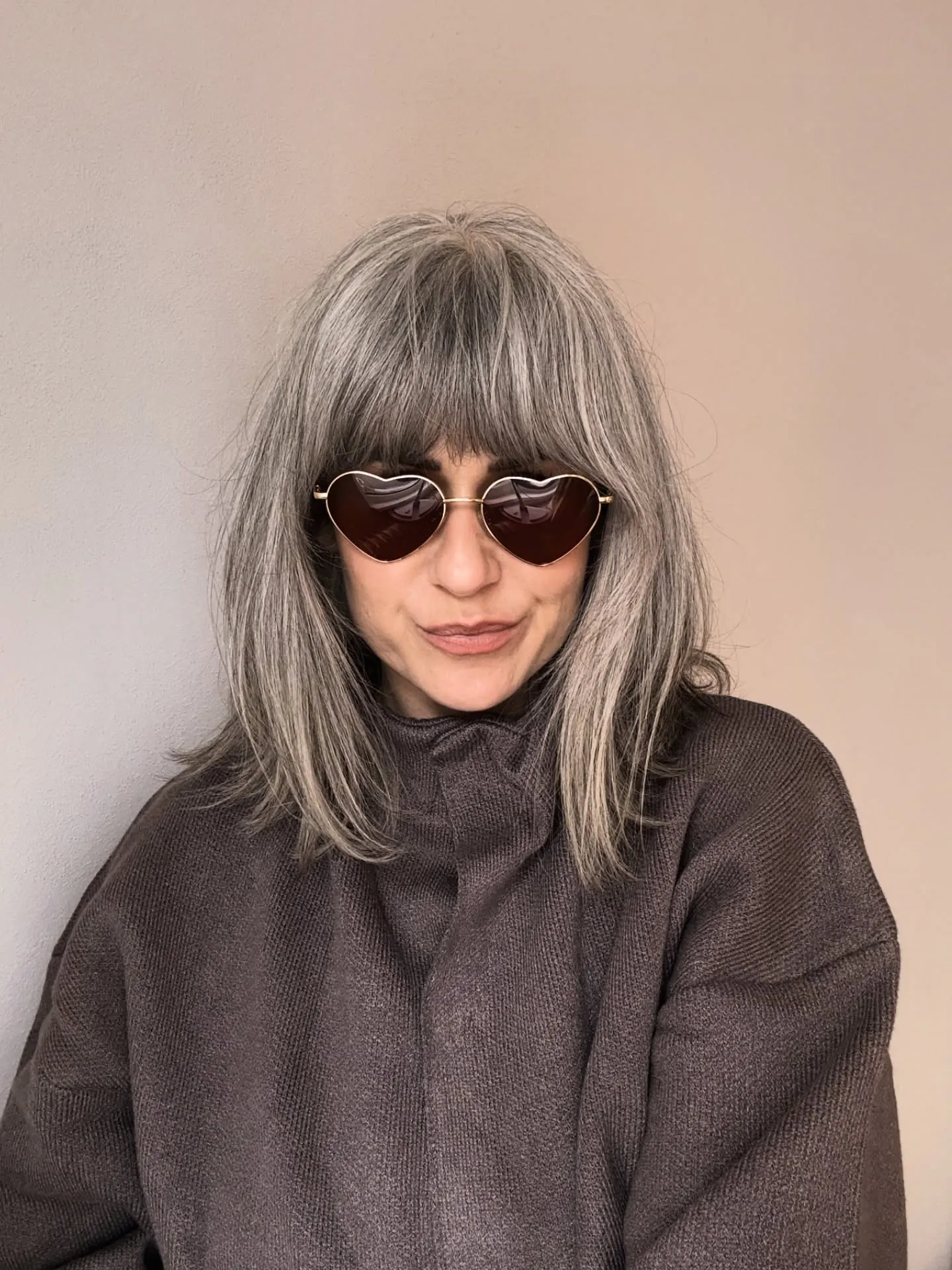 soft layered curtain bangs