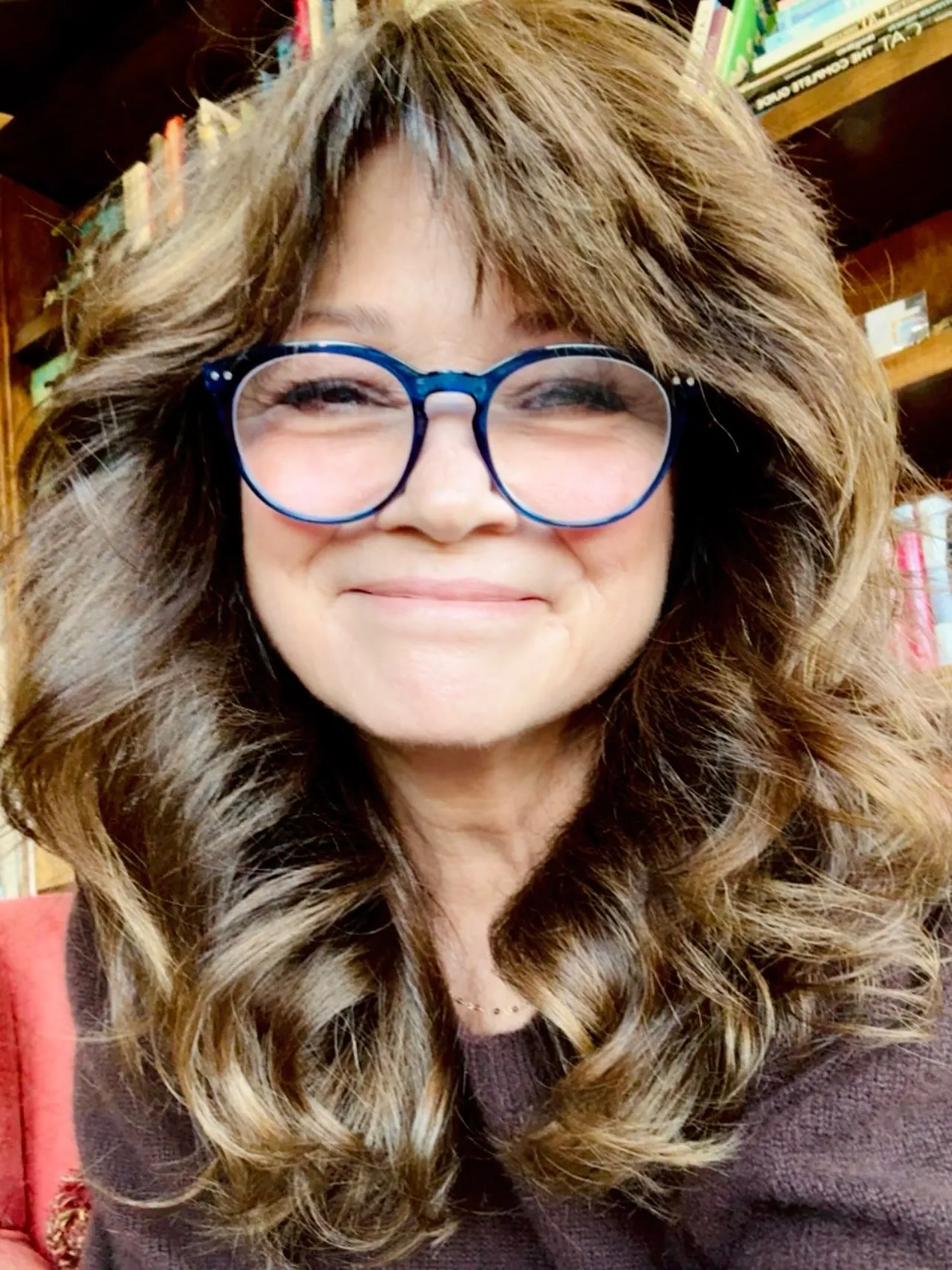 elegant layered bangs