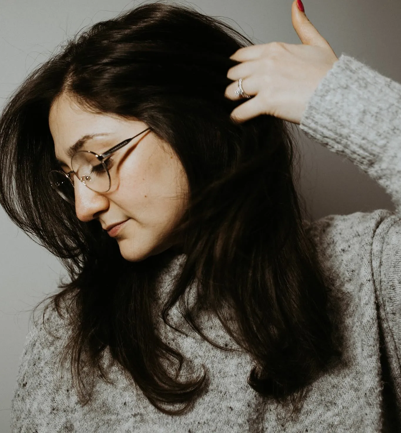 Dark shoulder-length curve cut with soft curved ends