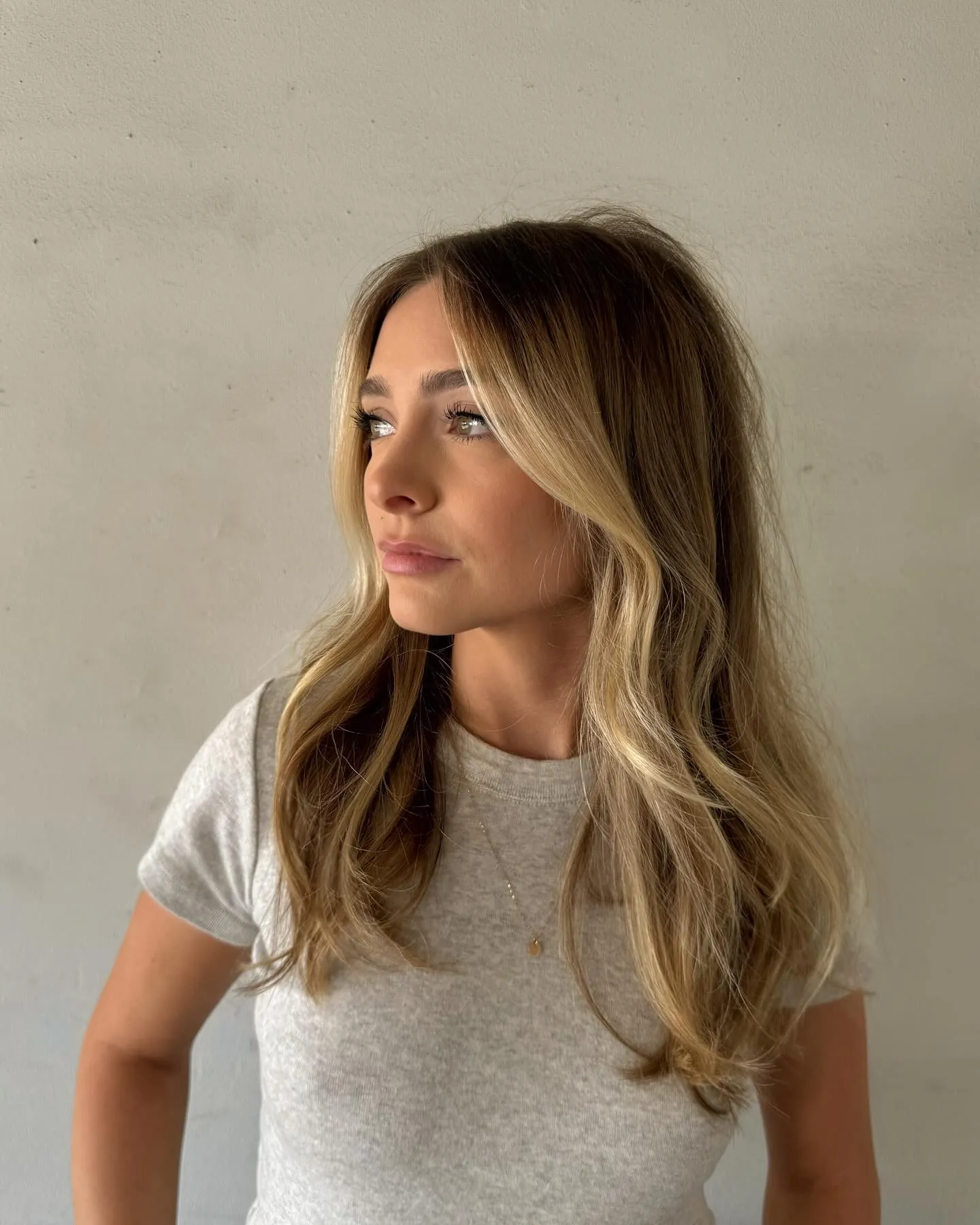 Blonde Curtain Layers