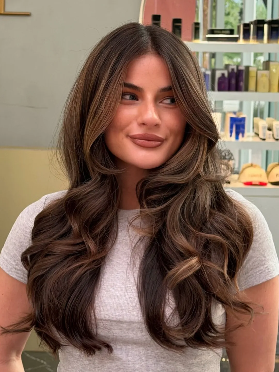 voluminous brown blowout