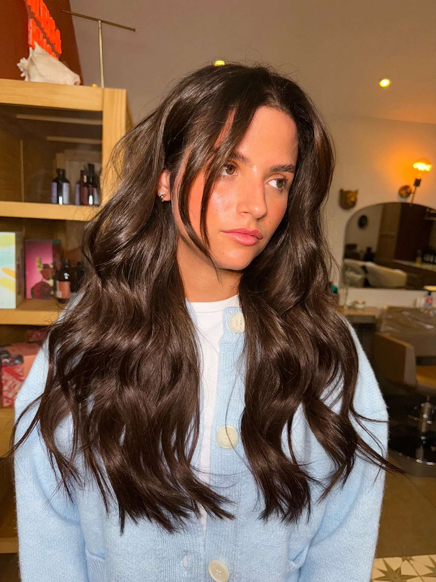 brunette midi cut
