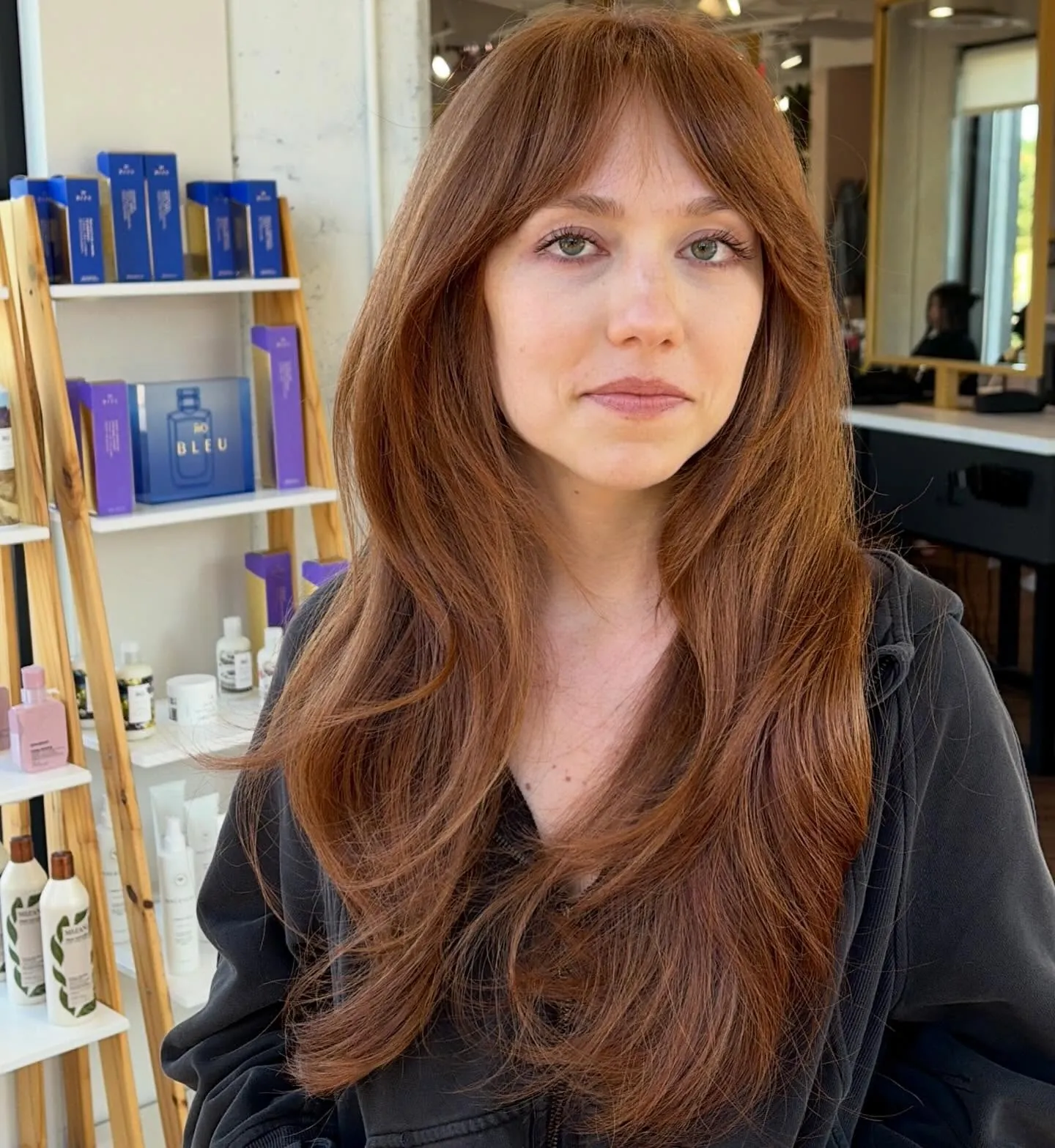 long curtain layers haircut