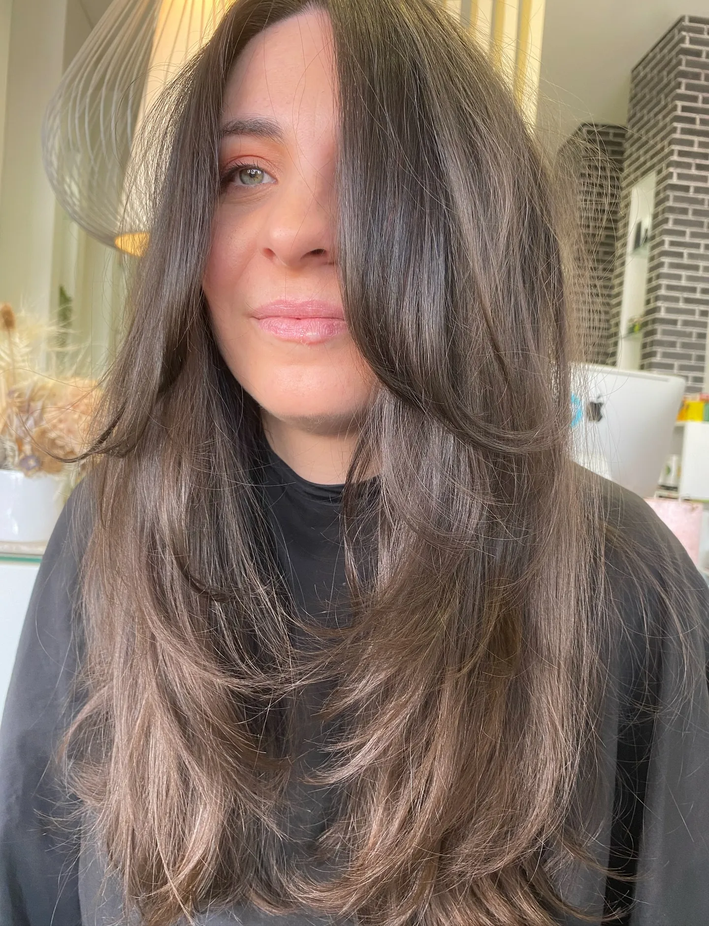 seamless long layers haircut