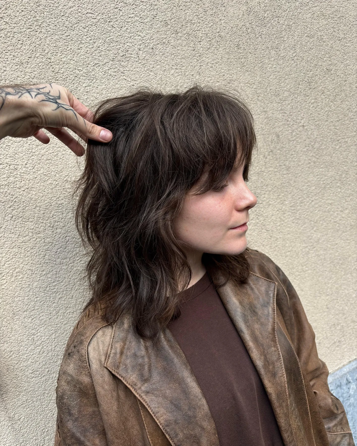tousled shag layers haircut