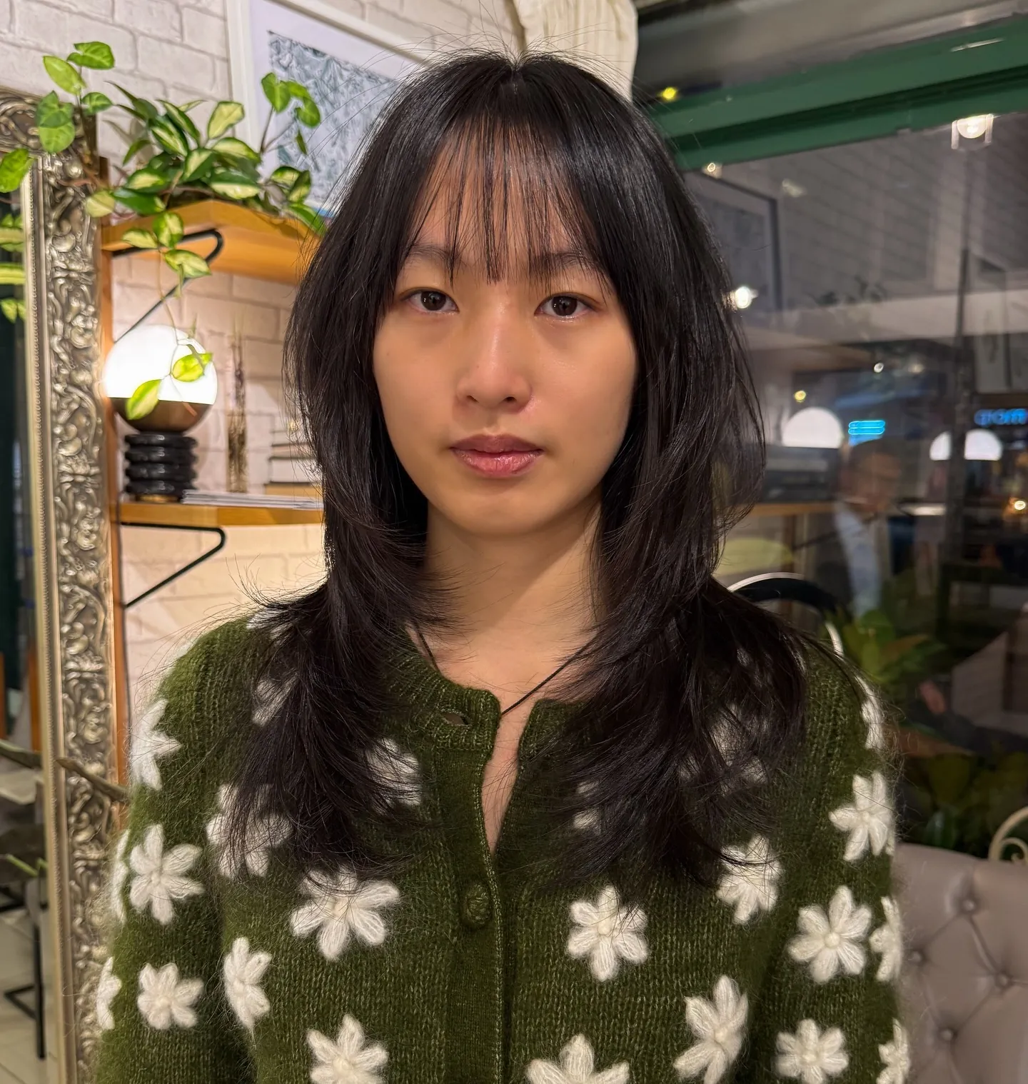 soft fringe layers haircut