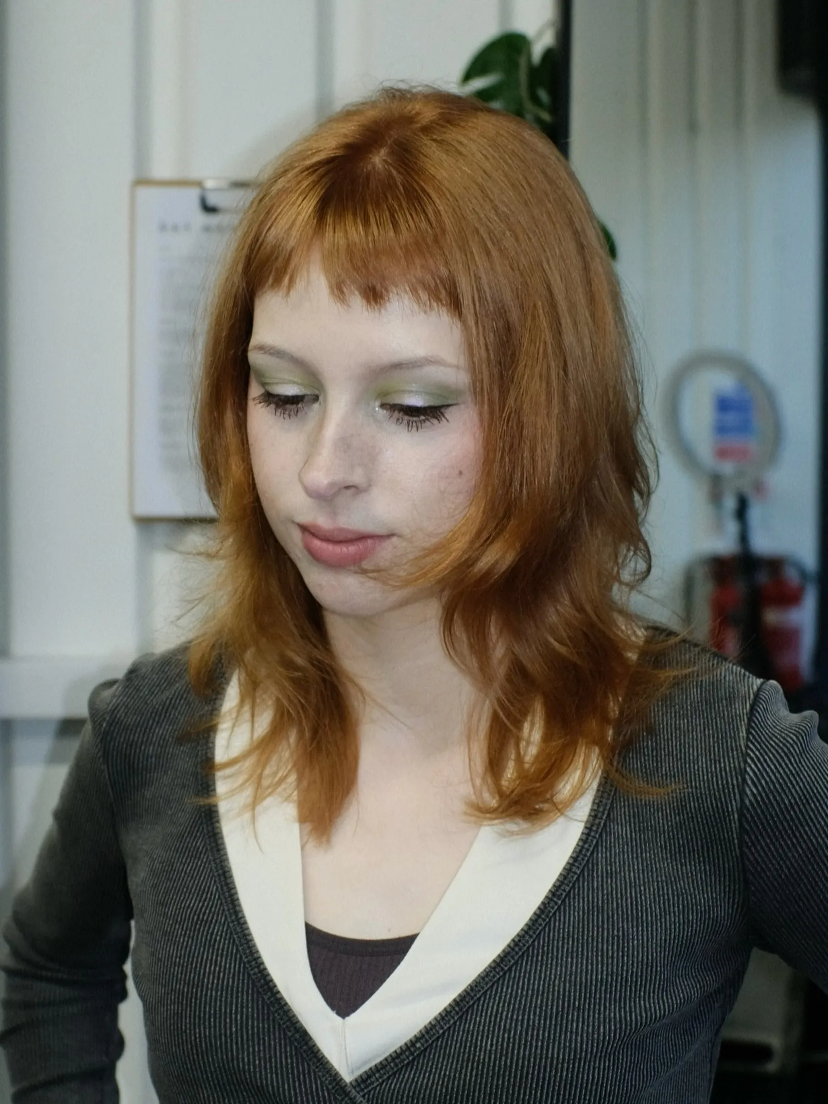 Ginger Micro Fringe with light French-inspired fringe