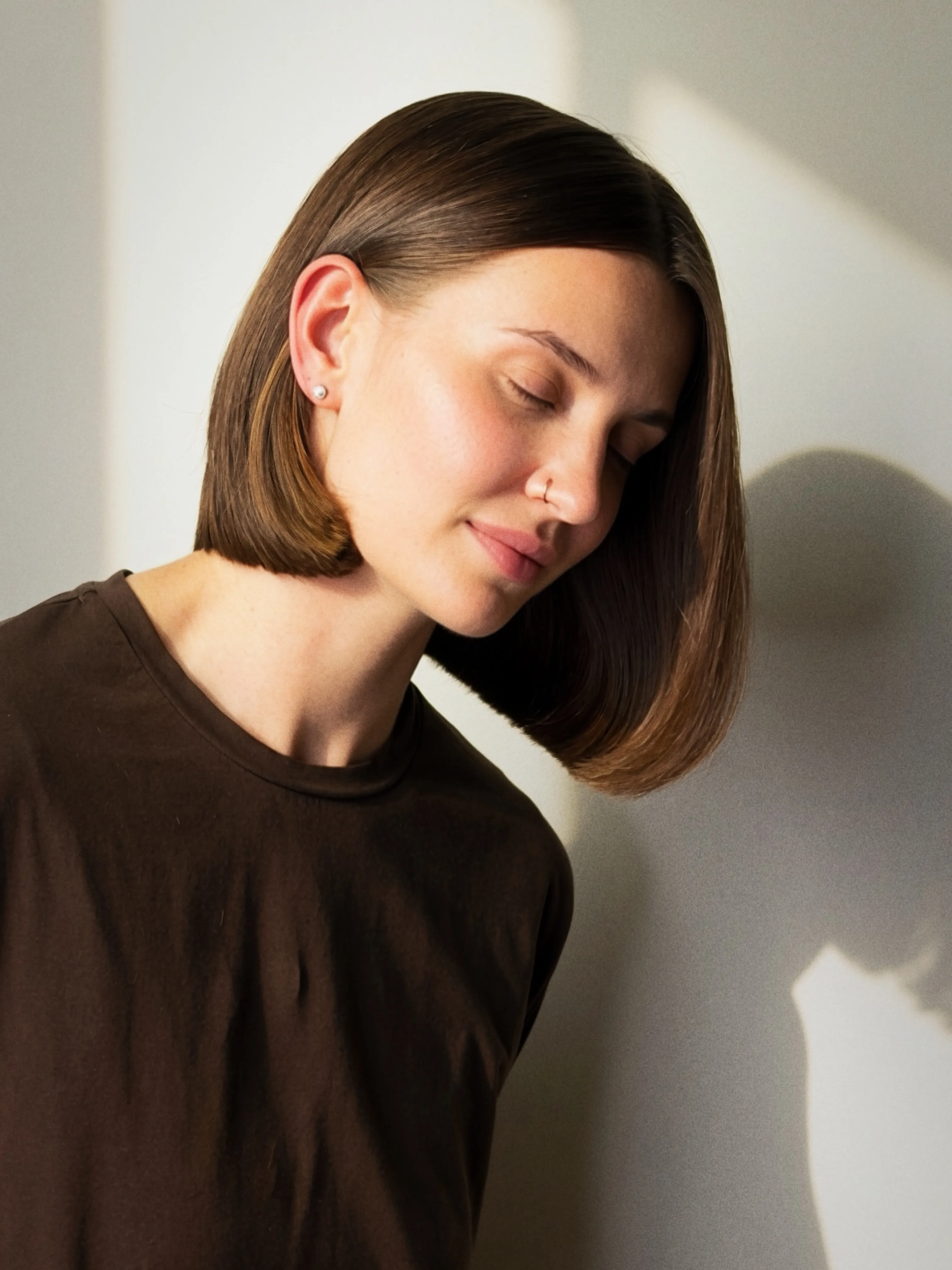 Center Part Bob hairstyle